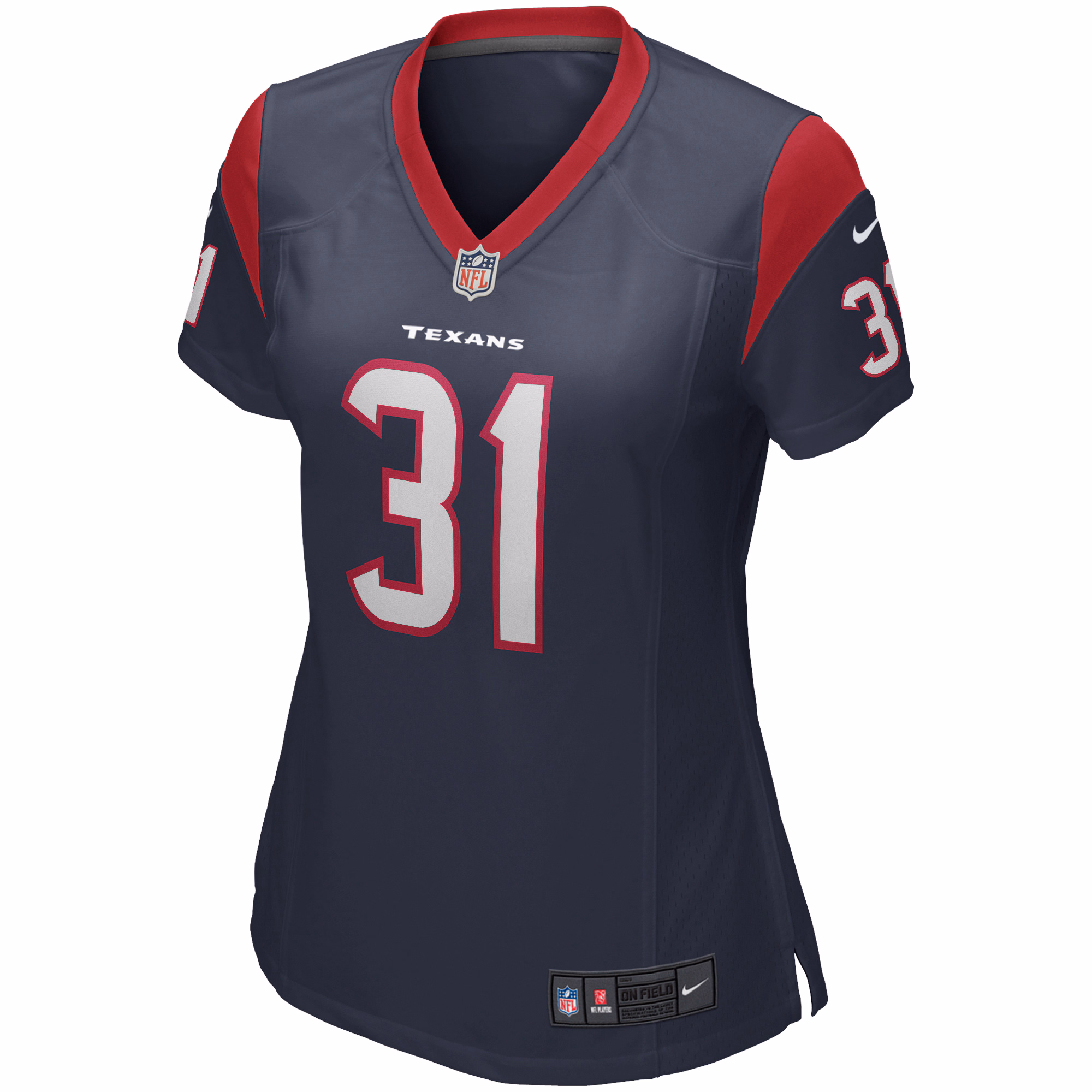 David Johnson Houston Texans Women's Game Player Jersey - Navy
