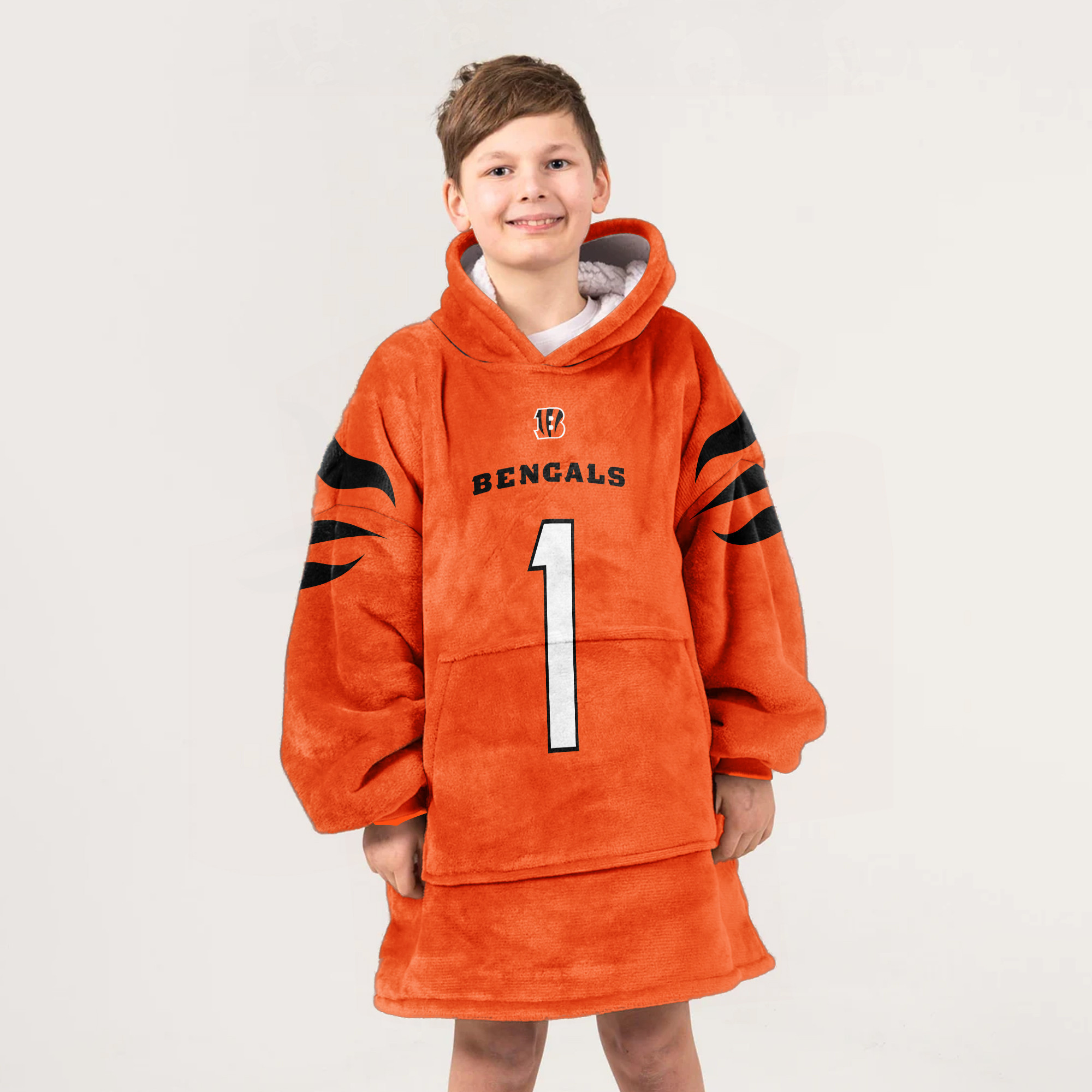 Adult J.C 1 Cincinnati Football Unisex Blanket Hoodie