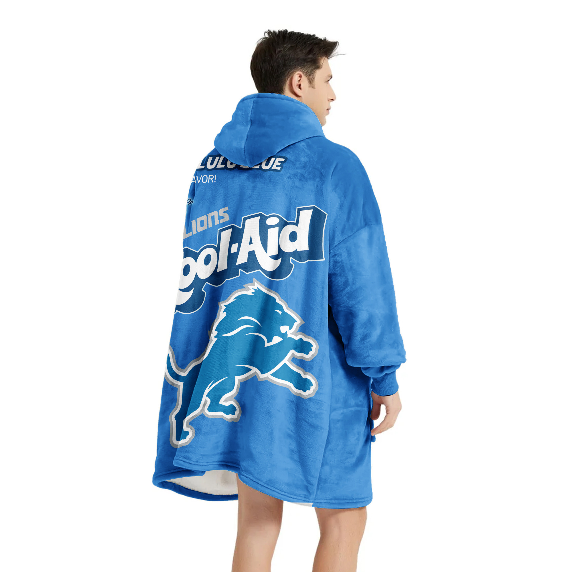 Adult Detroit Football Unisex Blanket Hoodie