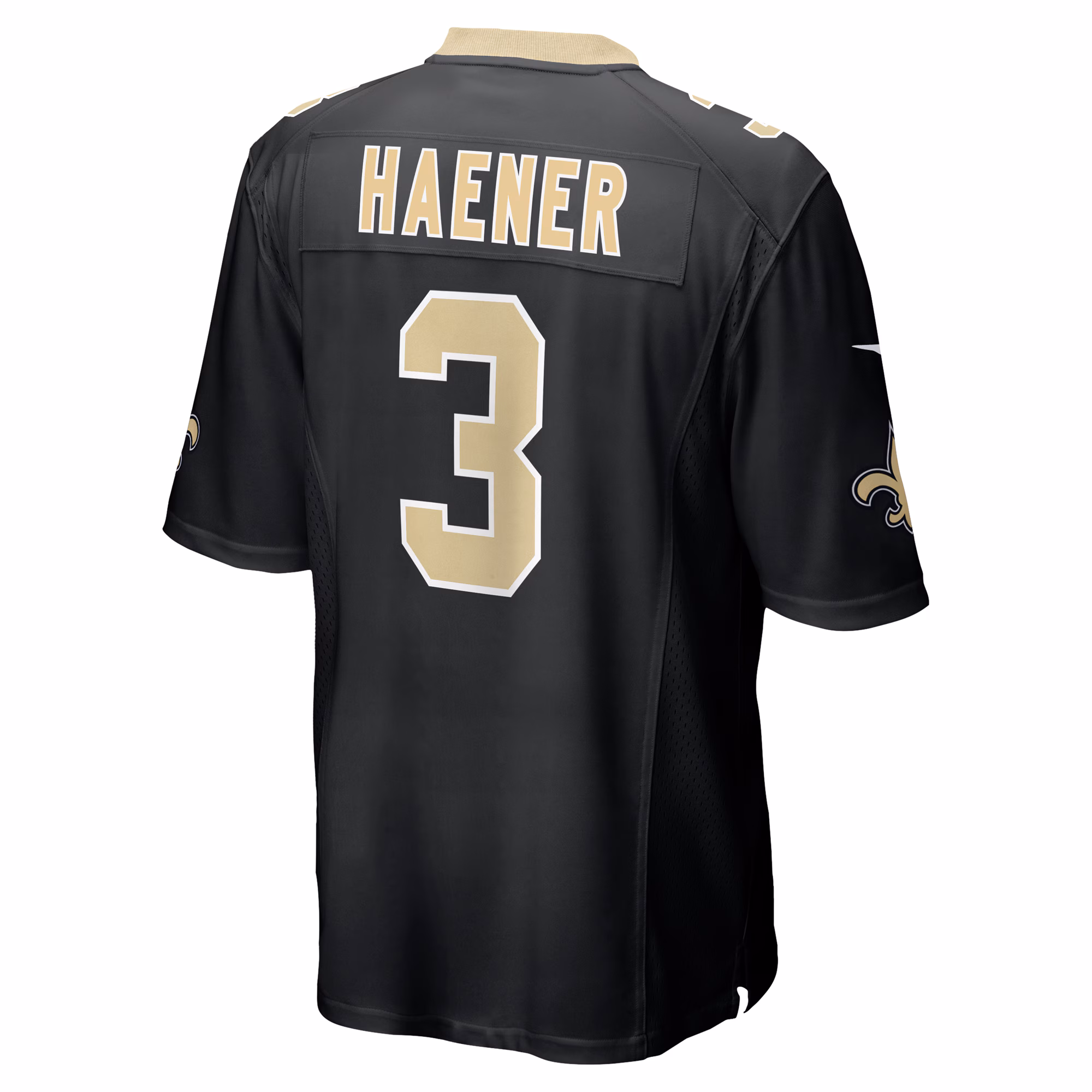 Jake Haener New Orleans Saints Team Game Jersey -  Black