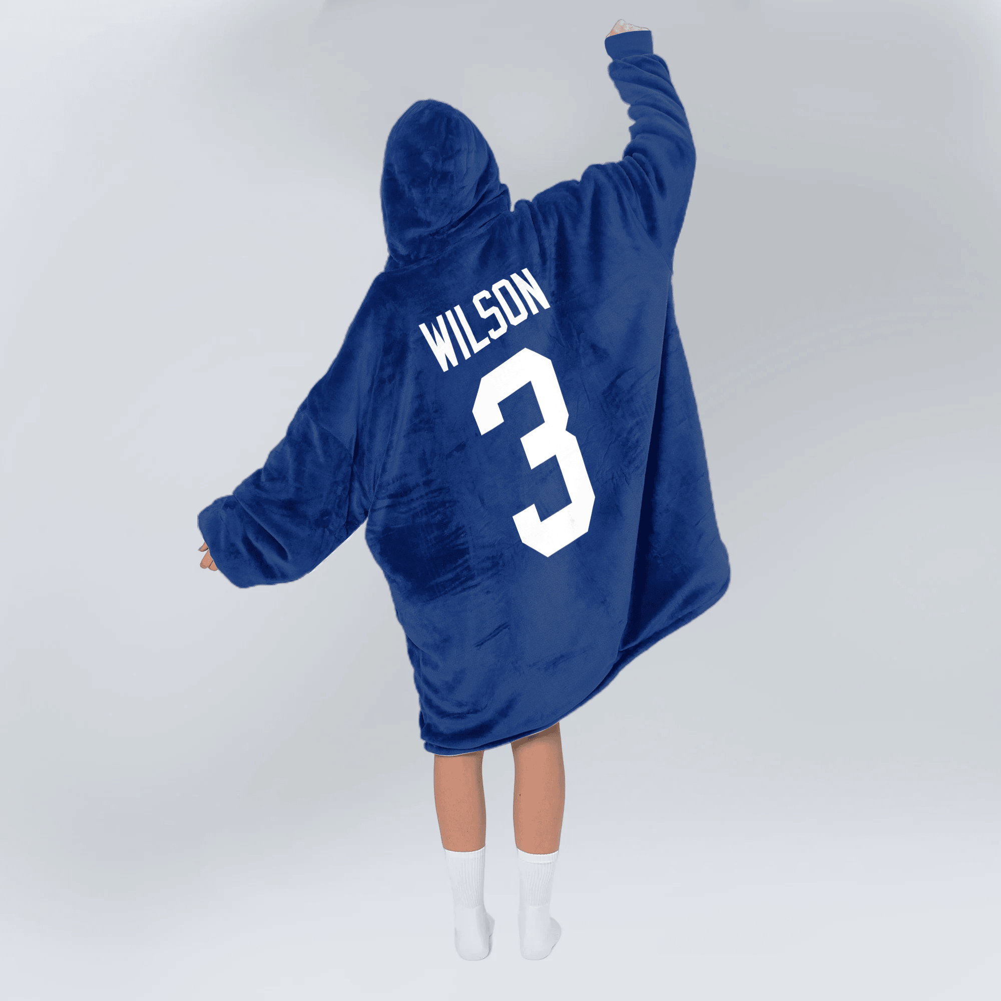 Adult R.W 3 Captain New York G Football Unisex Blanket Hoodie