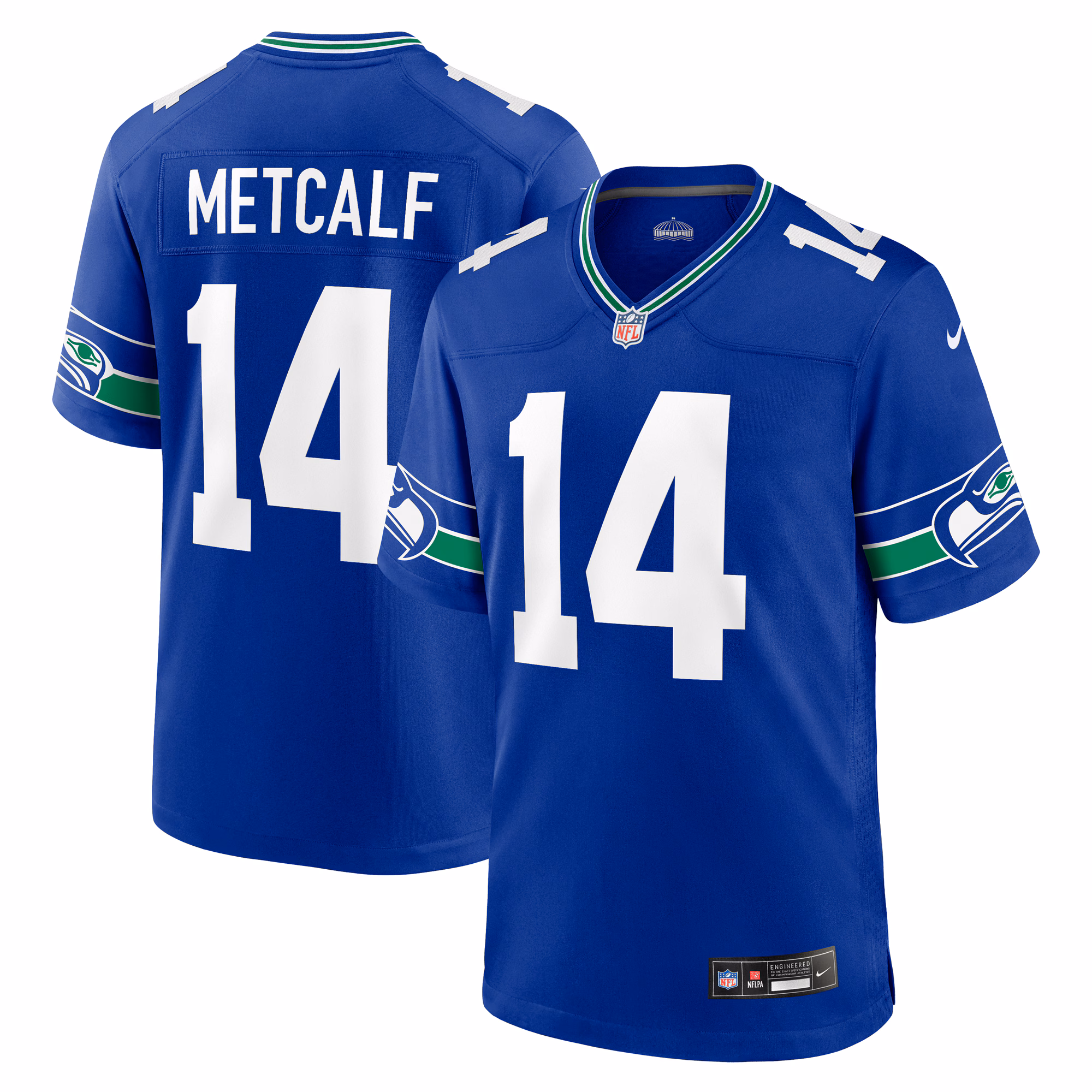 DK Metcalf Seattle Seahawks Game Jersey - College Navy
