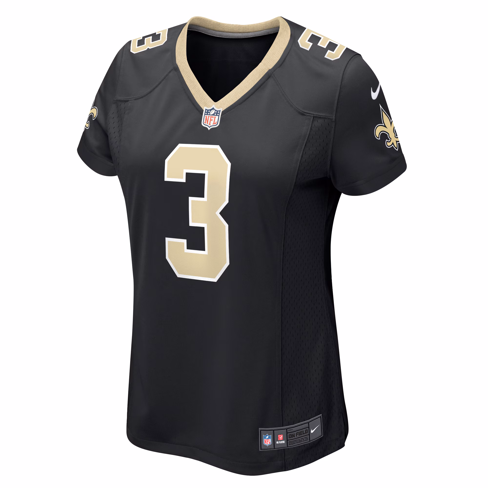 Jake Haener New Orleans Saints Women's Team Game Jersey -  Black