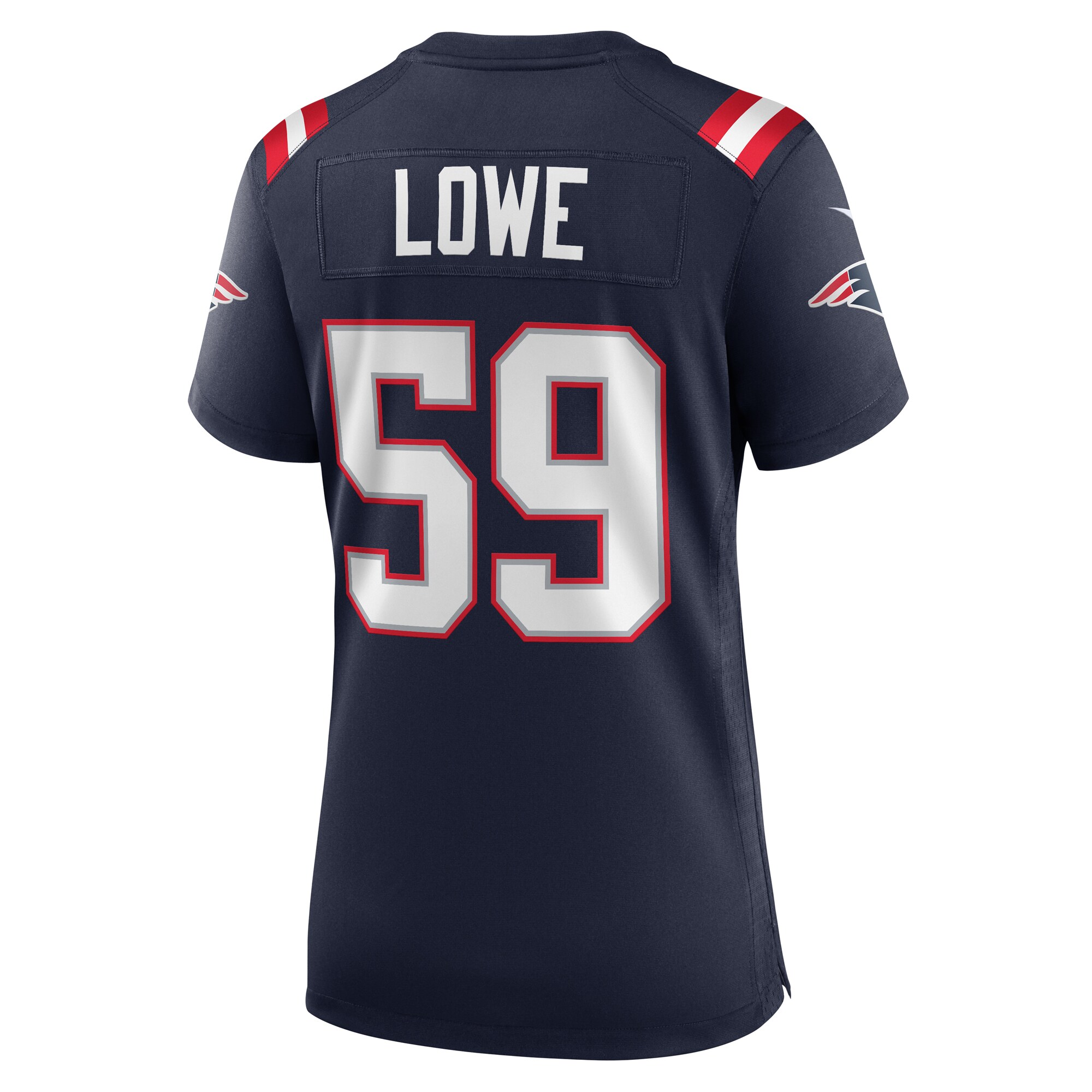 Vederian Lowe New England Patriots Women's Team Game Jersey -  Navy