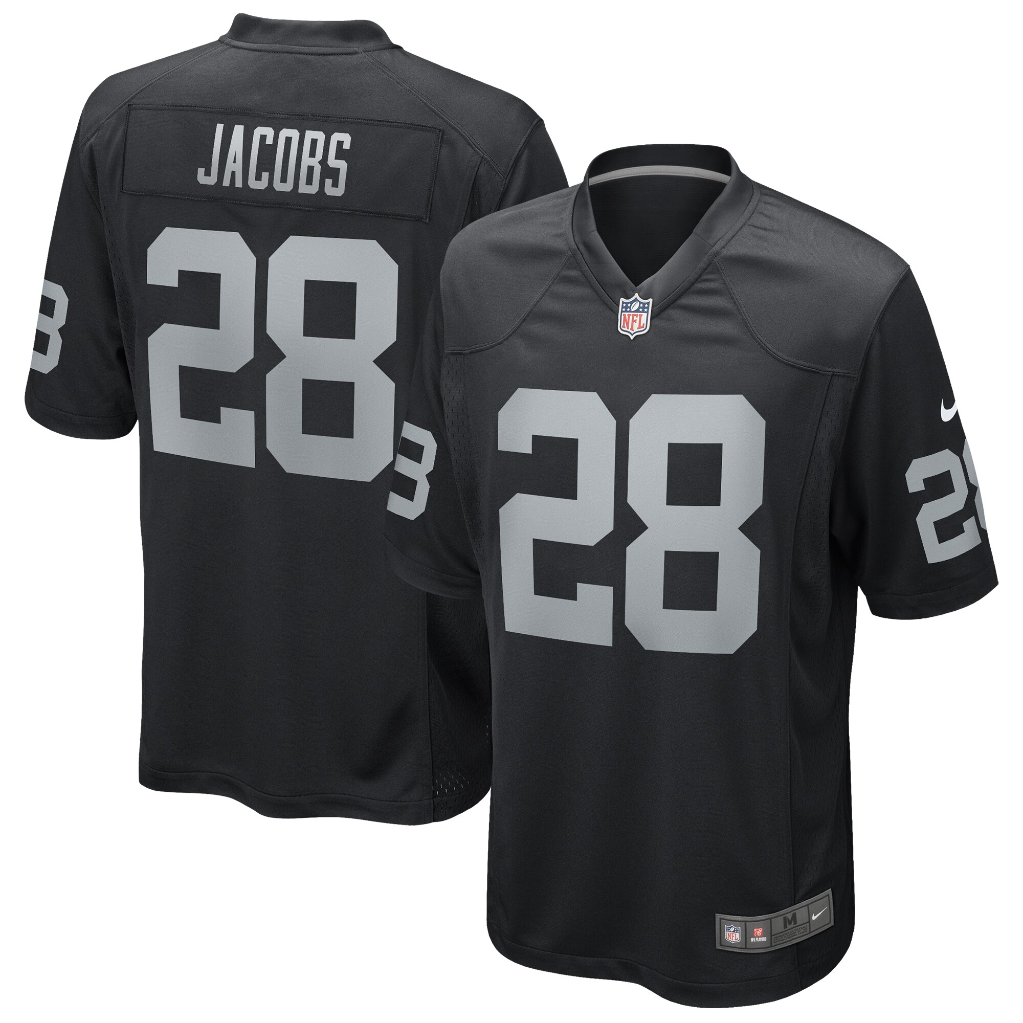 Josh Jacobs Las Vegas Raiders  Game Player Jersey - Black