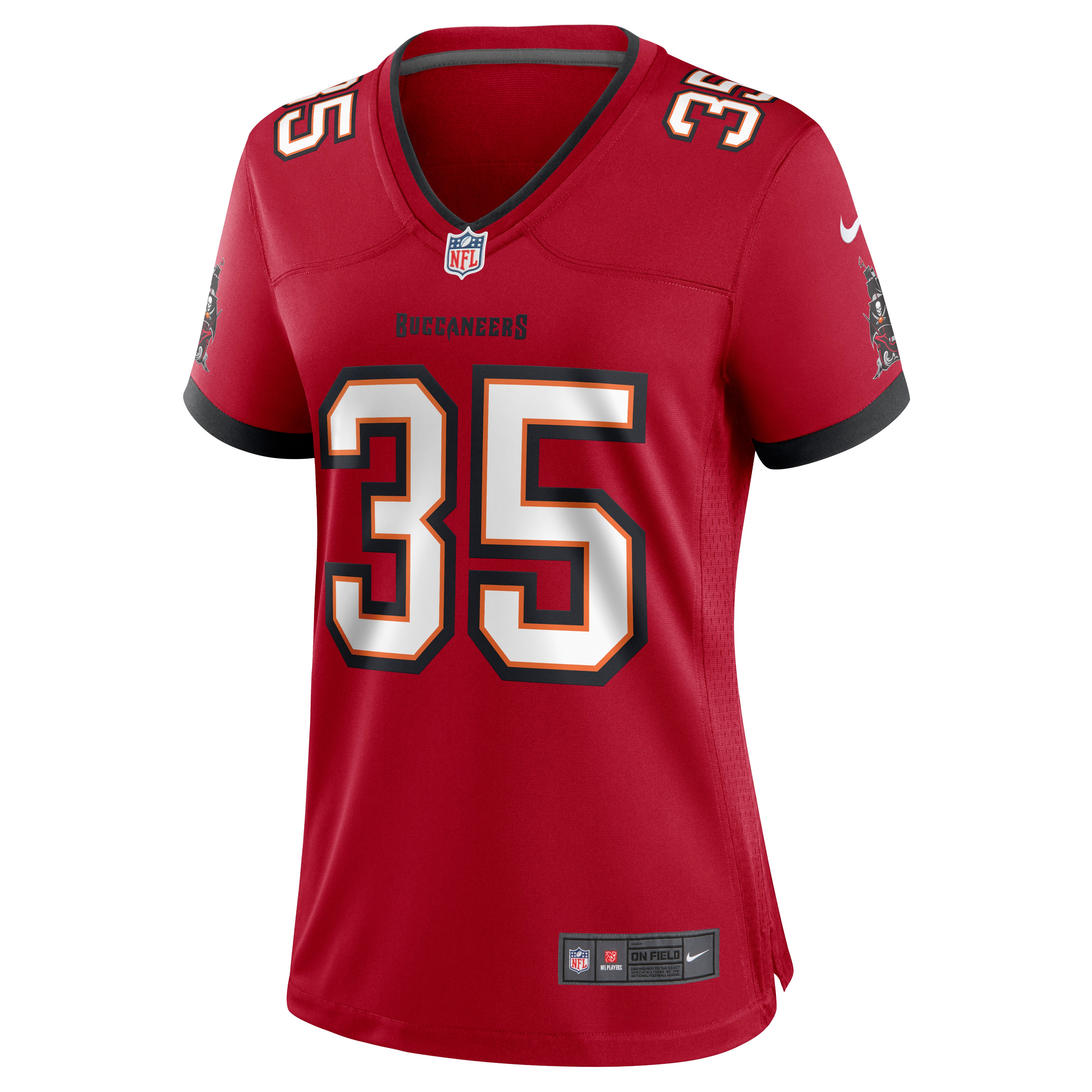 Jamel Dean Tampa Bay Buccaneers  Women's Game Jersey - Red