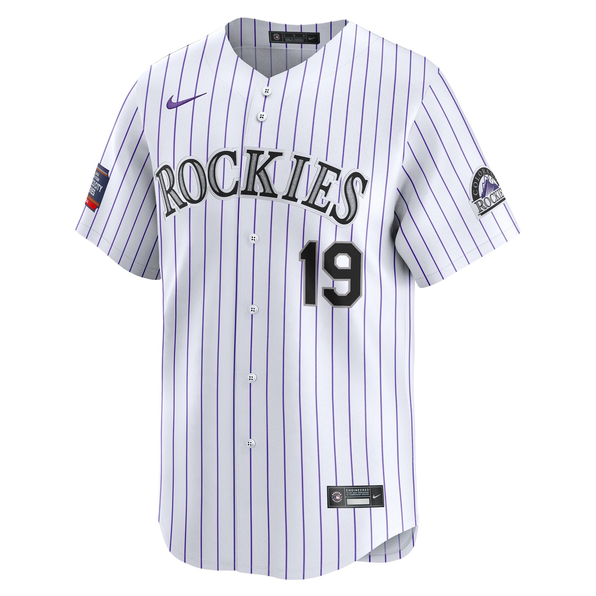Men's Colorado Rockies Charlie Blackmon  White 2024 MLB World Tour Mexico City Series Home Limited Player Jersey