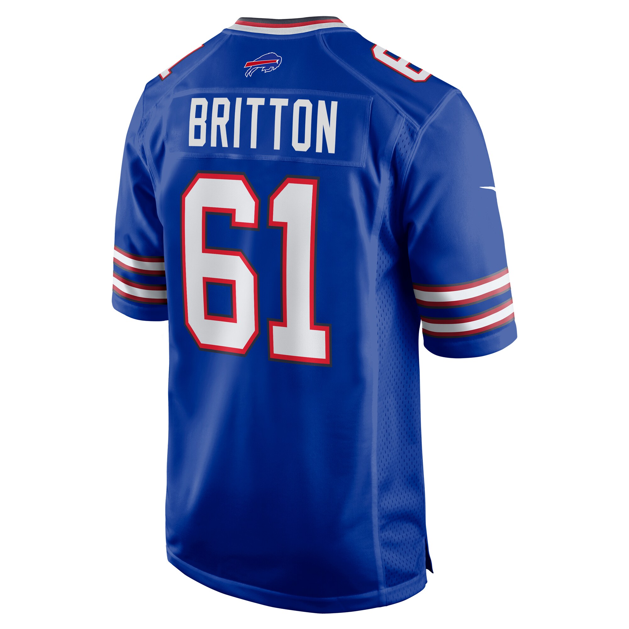 Gunner Britton Buffalo Bills Game Jersey -  Royal