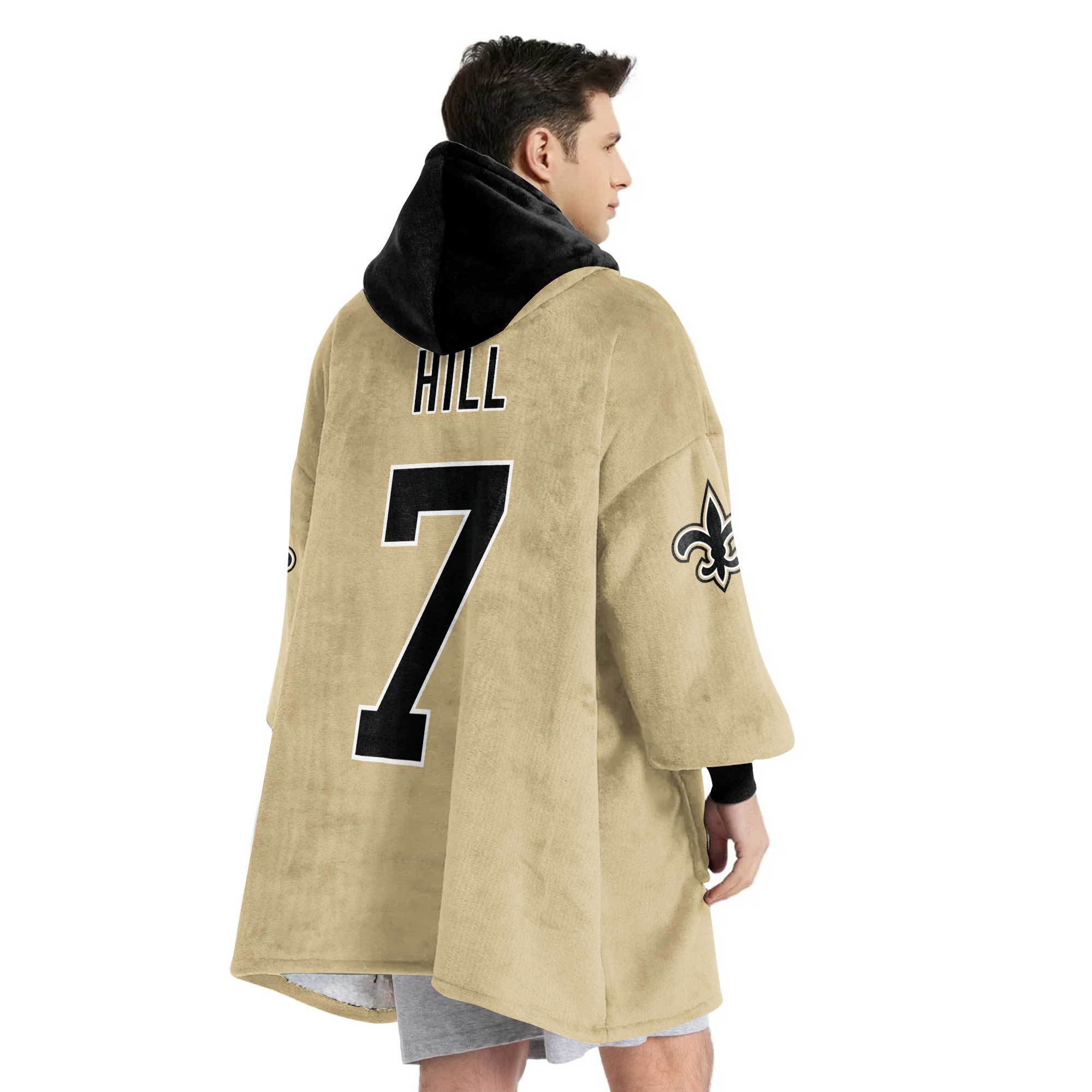 Adult T.H 7 New Orleans Football Unisex Blanket Hoodie