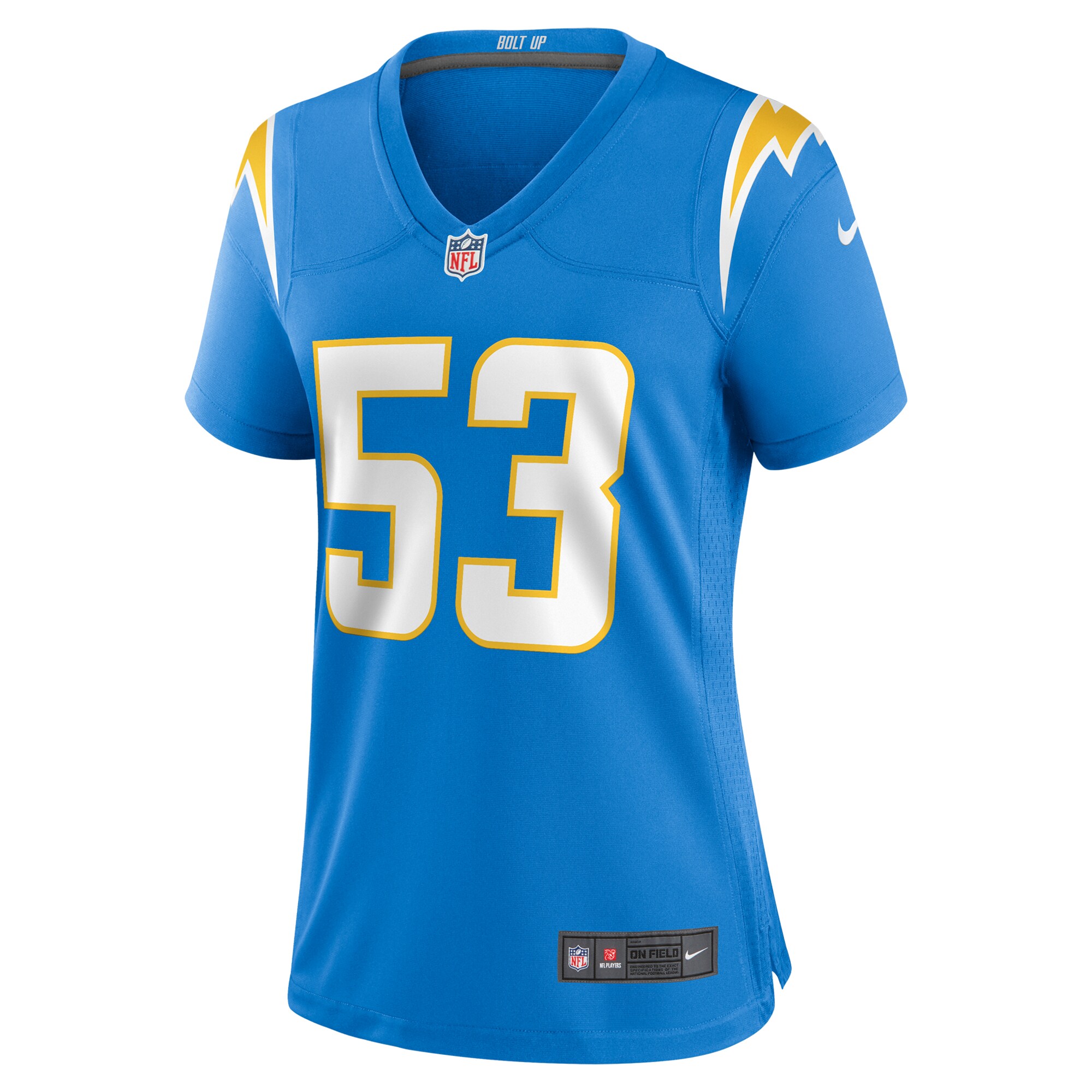 Chris Collins Los Angeles Chargers Women's Team Game Jersey -  Powder Blue