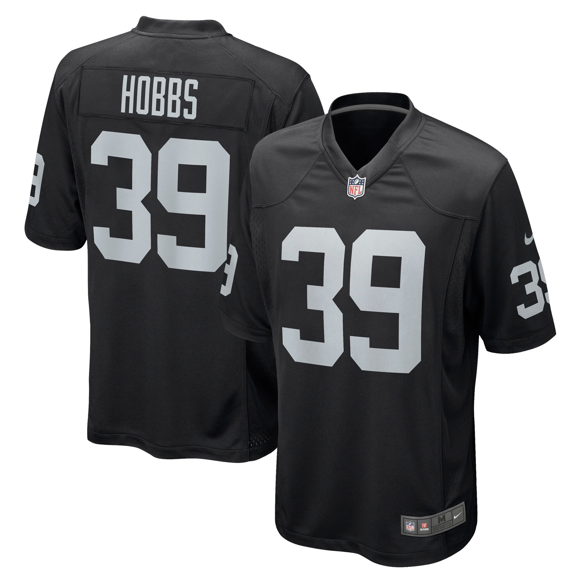 Nate Hobbs Las Vegas Raiders Game Jersey - Black