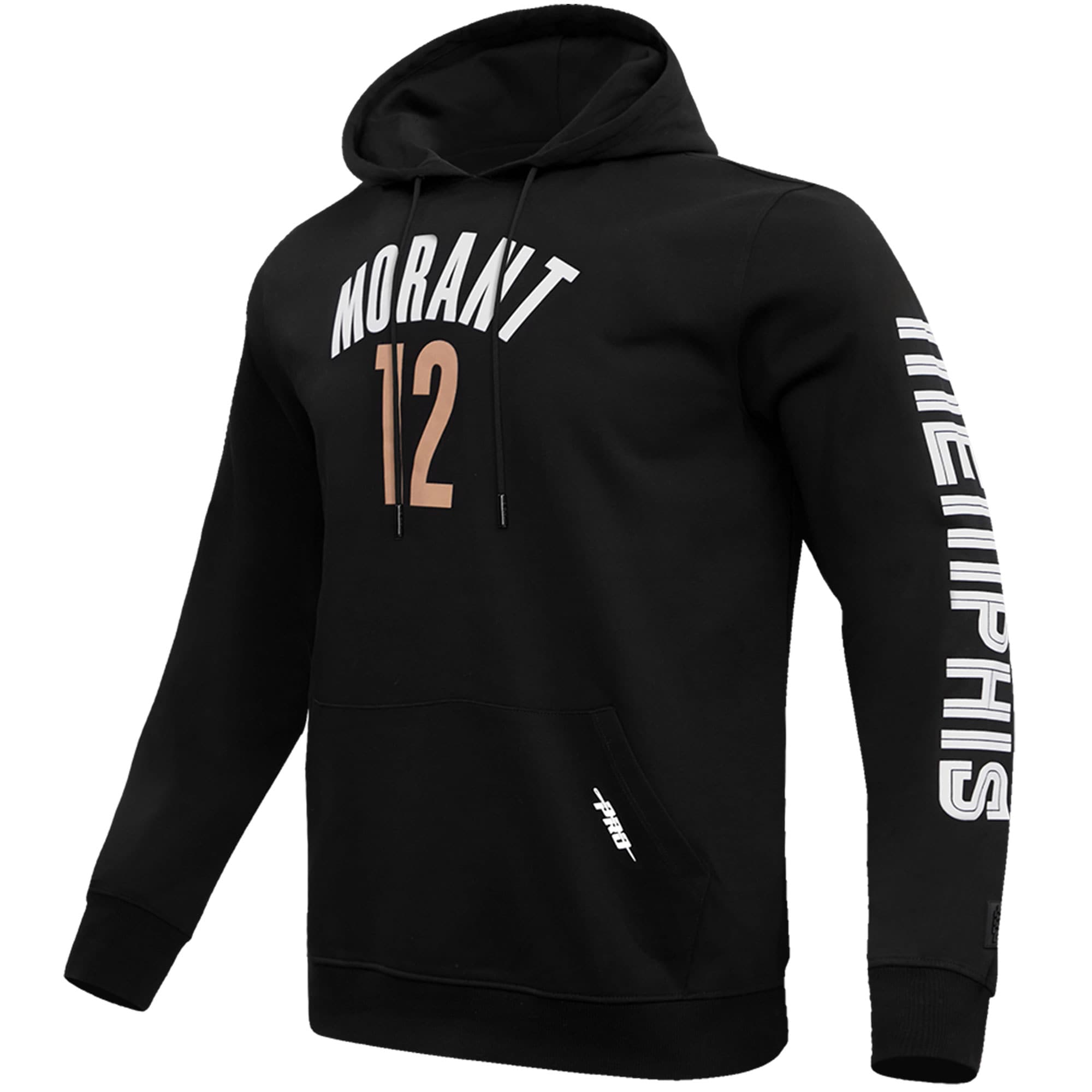 Men's Memphis Grizzlies Ja Morant Pro Standard Black 2023/24 City Edition Name & Number Pullover Hoodie