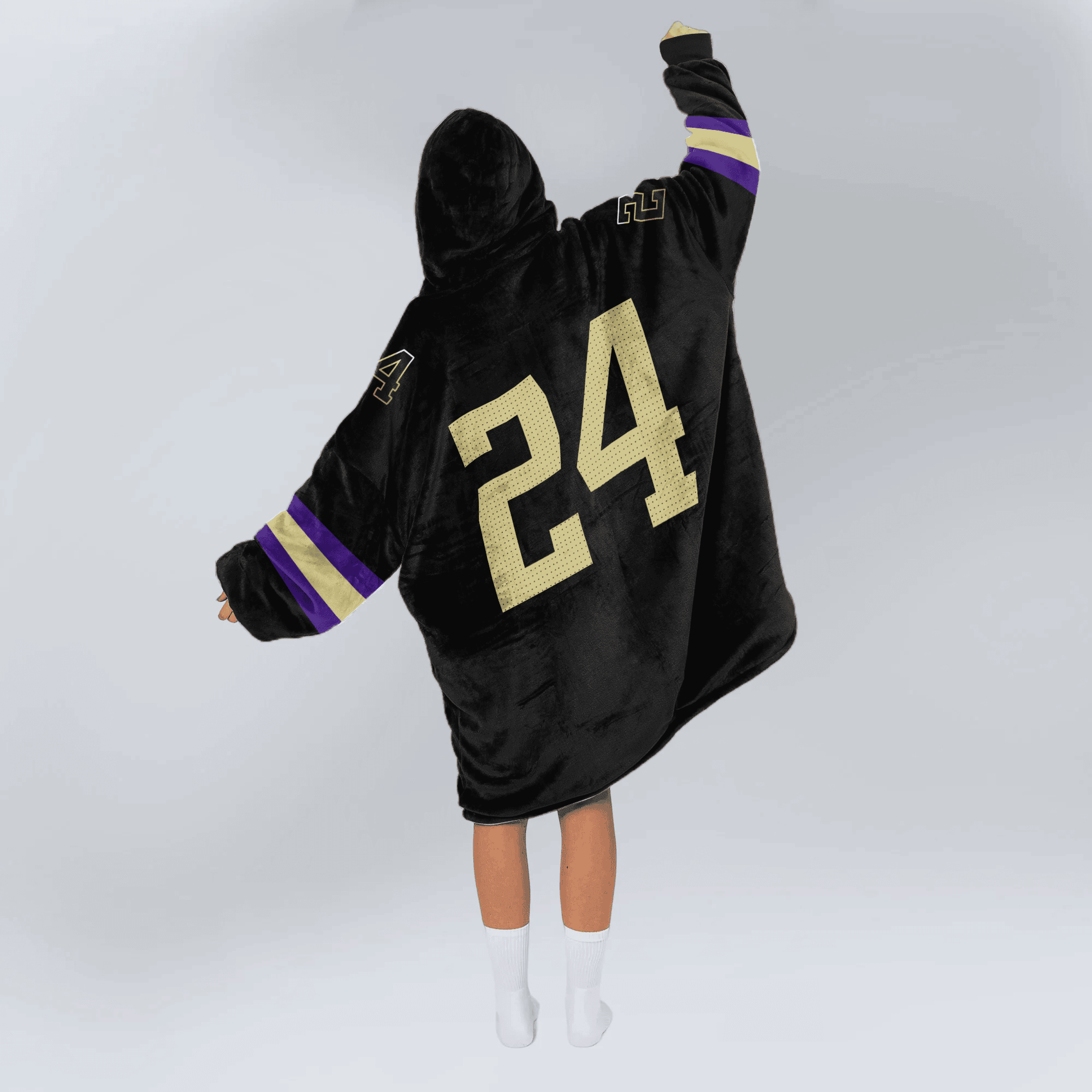 Adult 24 Washington Football Unisex Blanket Hoodie