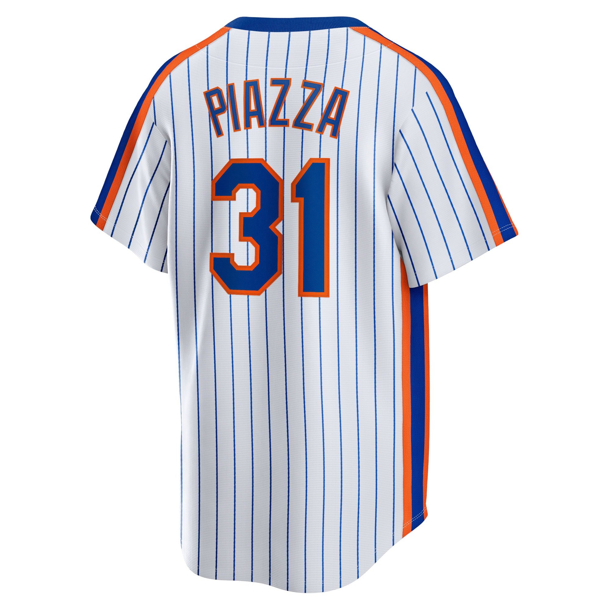 Men's New York Mets Mike Piazza  White Home Cooperstown Collection Player Jersey