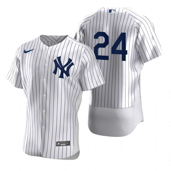 Men's New York Yankees #24 Tino Martinez  White MLB Jersey