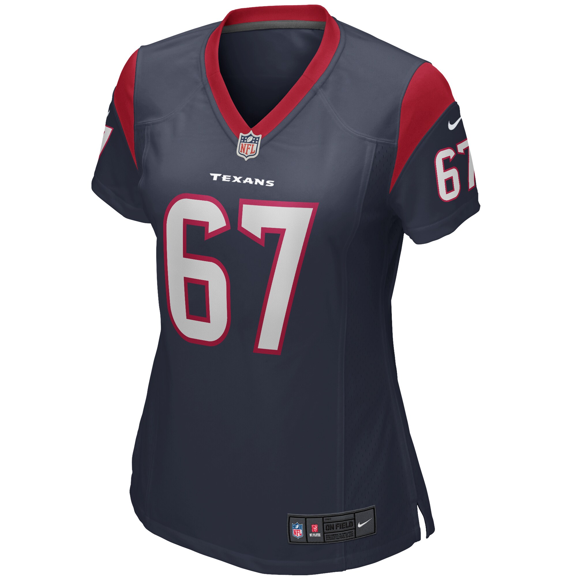 Charlie Heck Houston Texans Women's Game Jersey - Navy