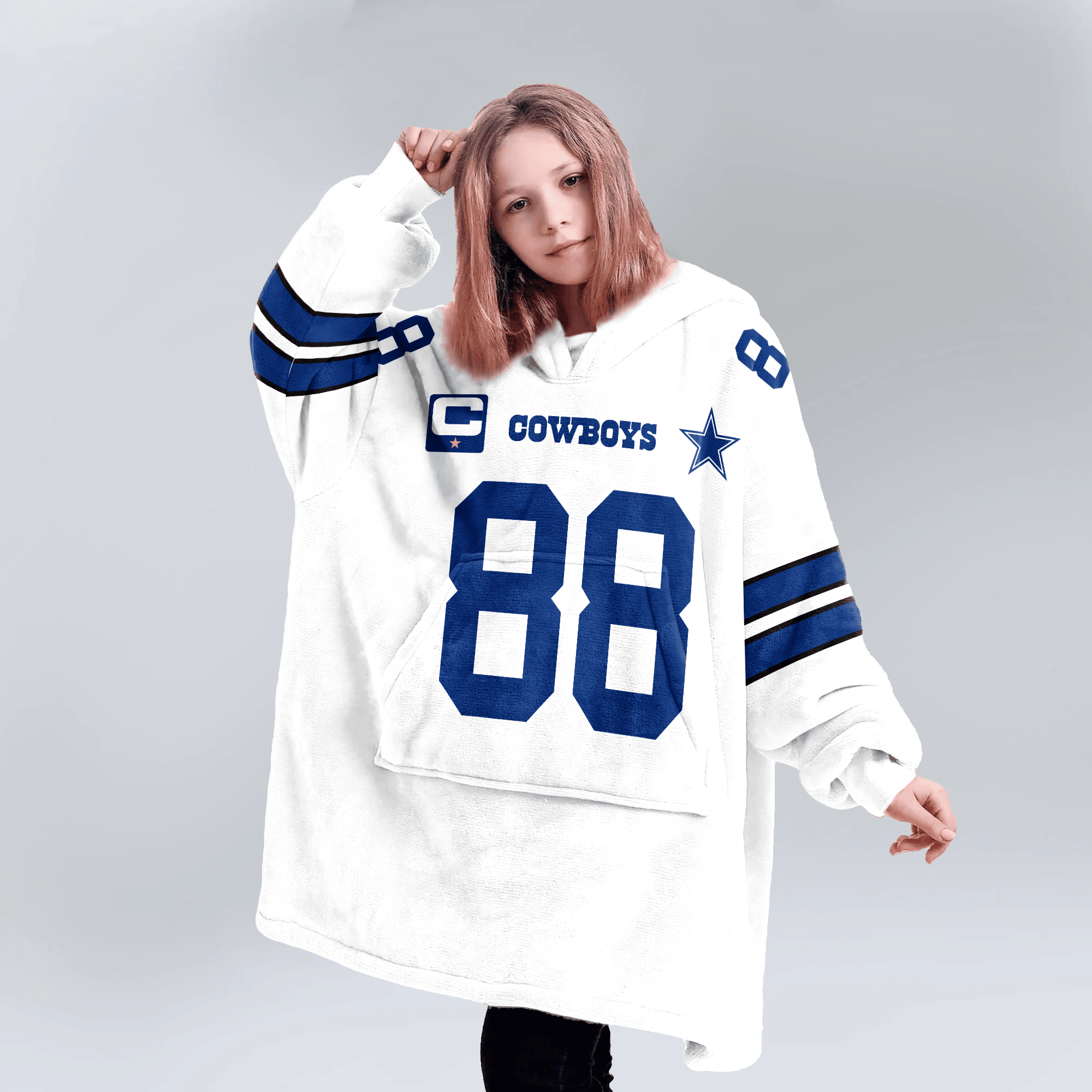 Kid C.L 88 Captain Dallas Football Unisex Blanket Hoodie