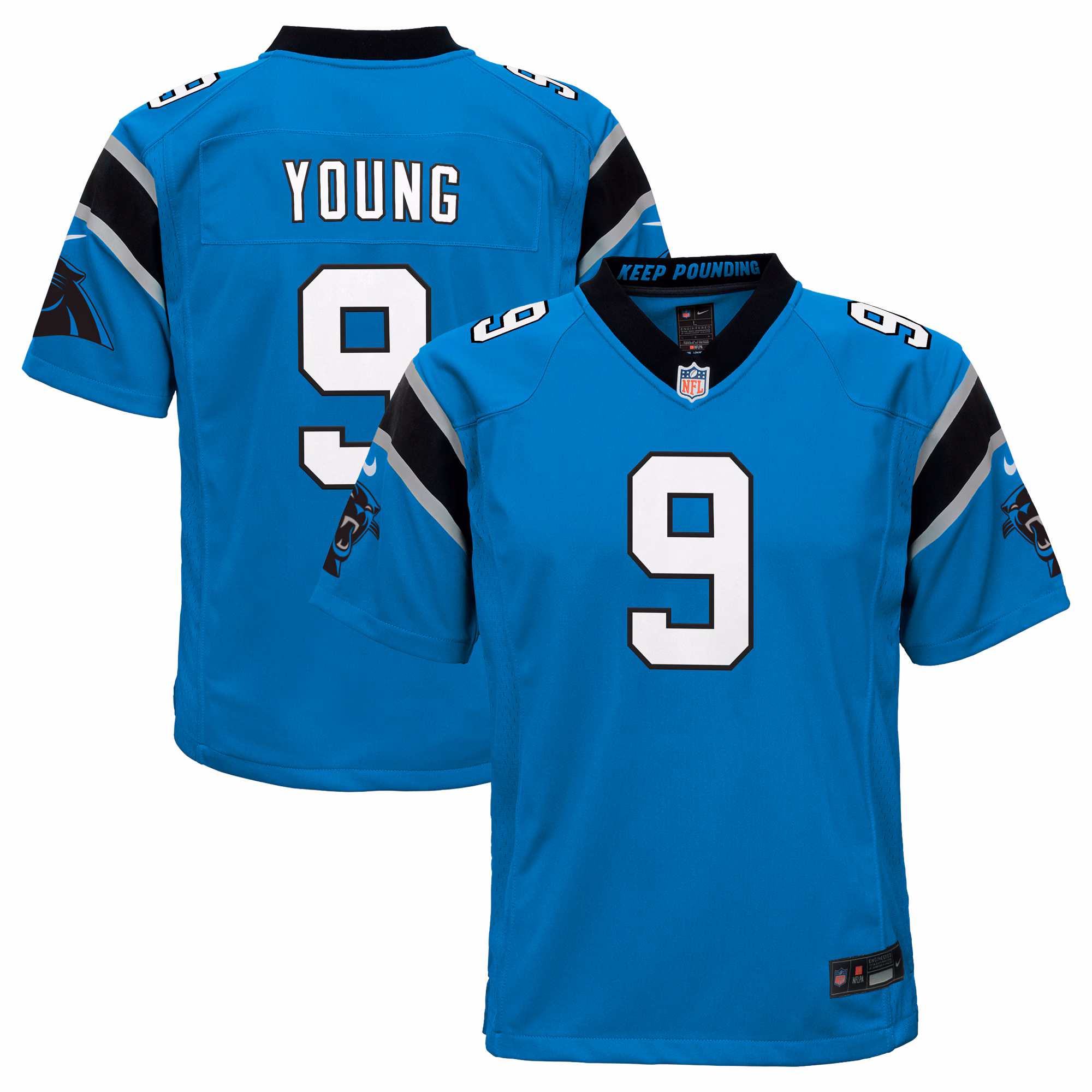 Bryce Young Carolina Panthers Youth Game Jersey - White