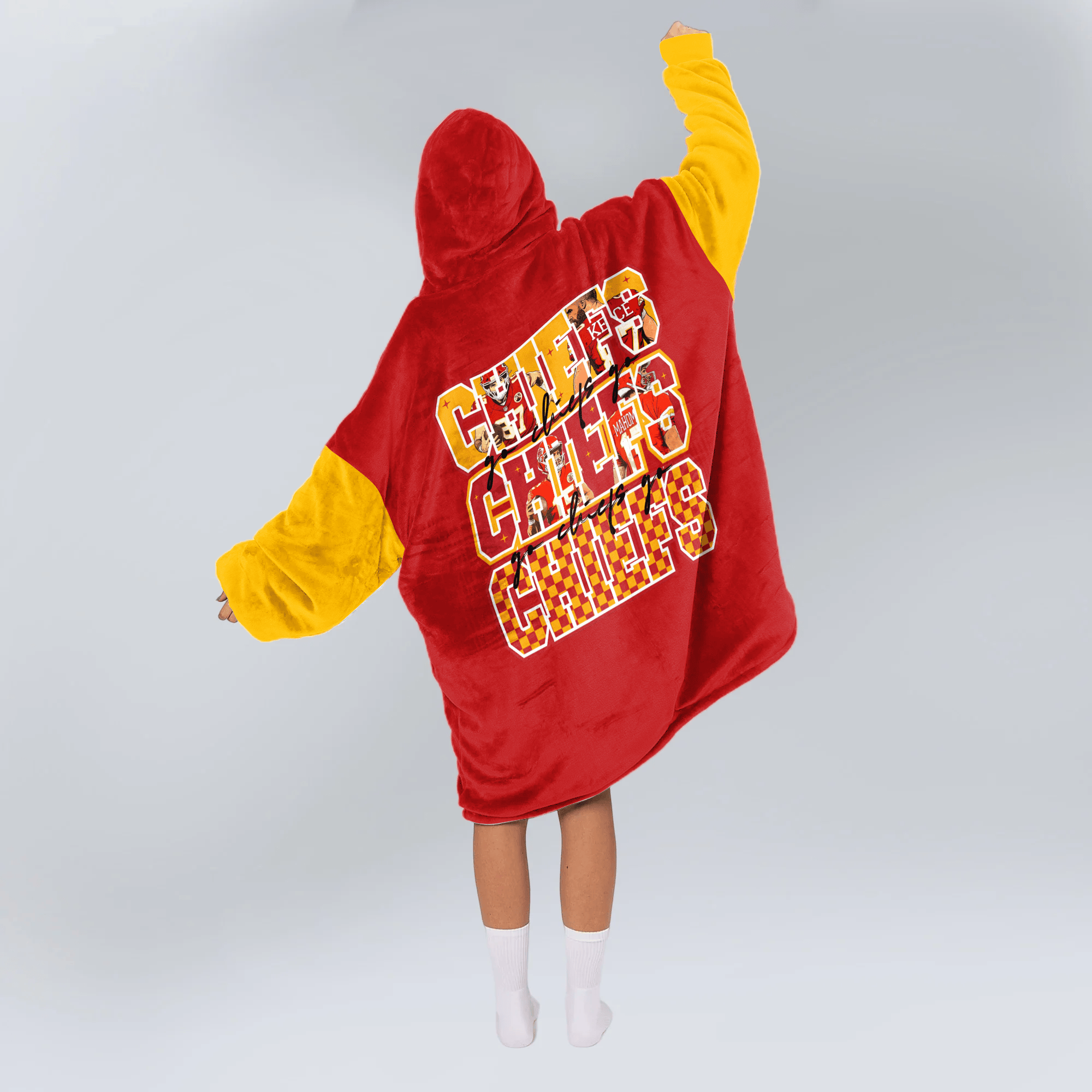 Kansas City Football Unisex Blanket Hoodie