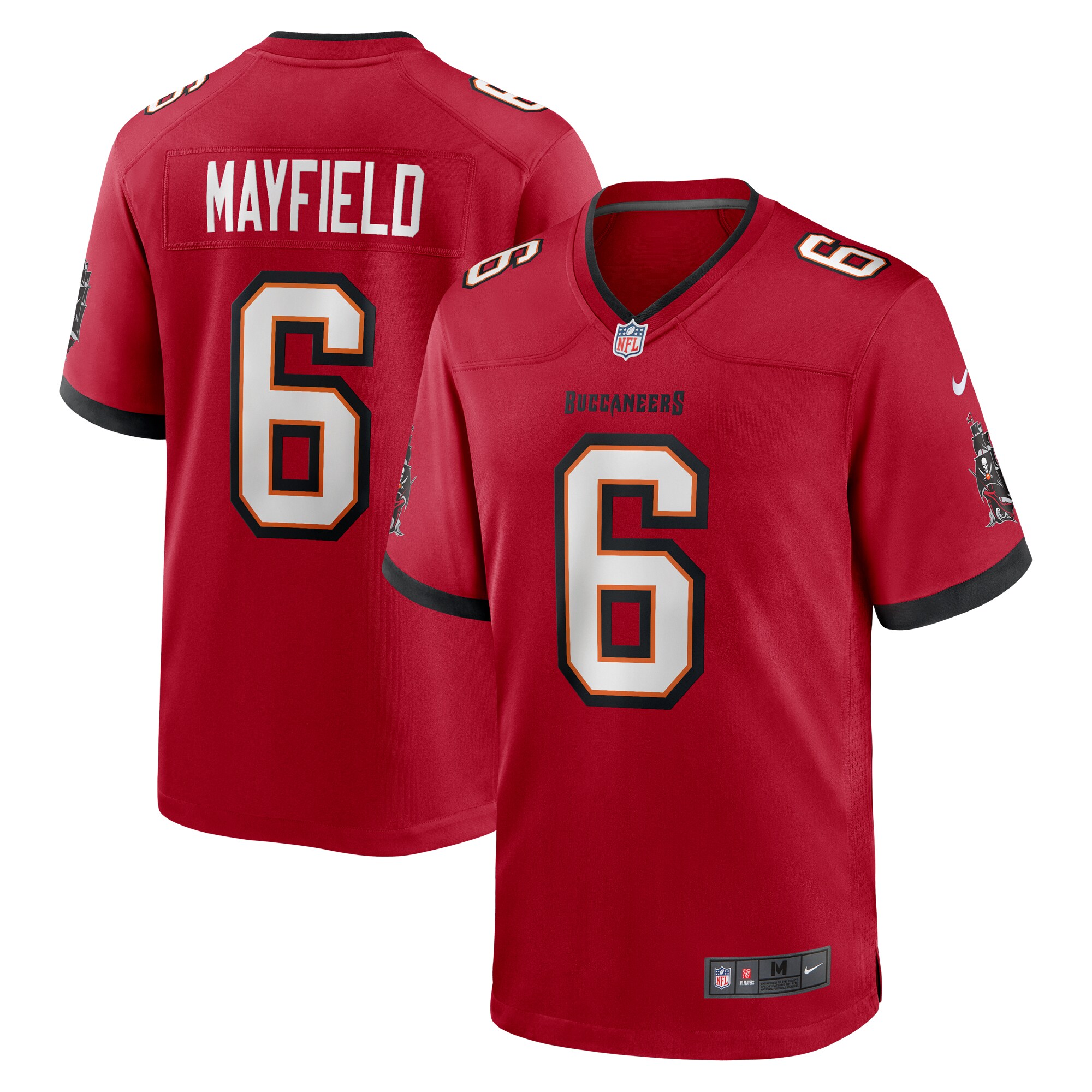 Baker Mayfield #6 Tampa Bay Buccaneers  Game Jersey - Red
