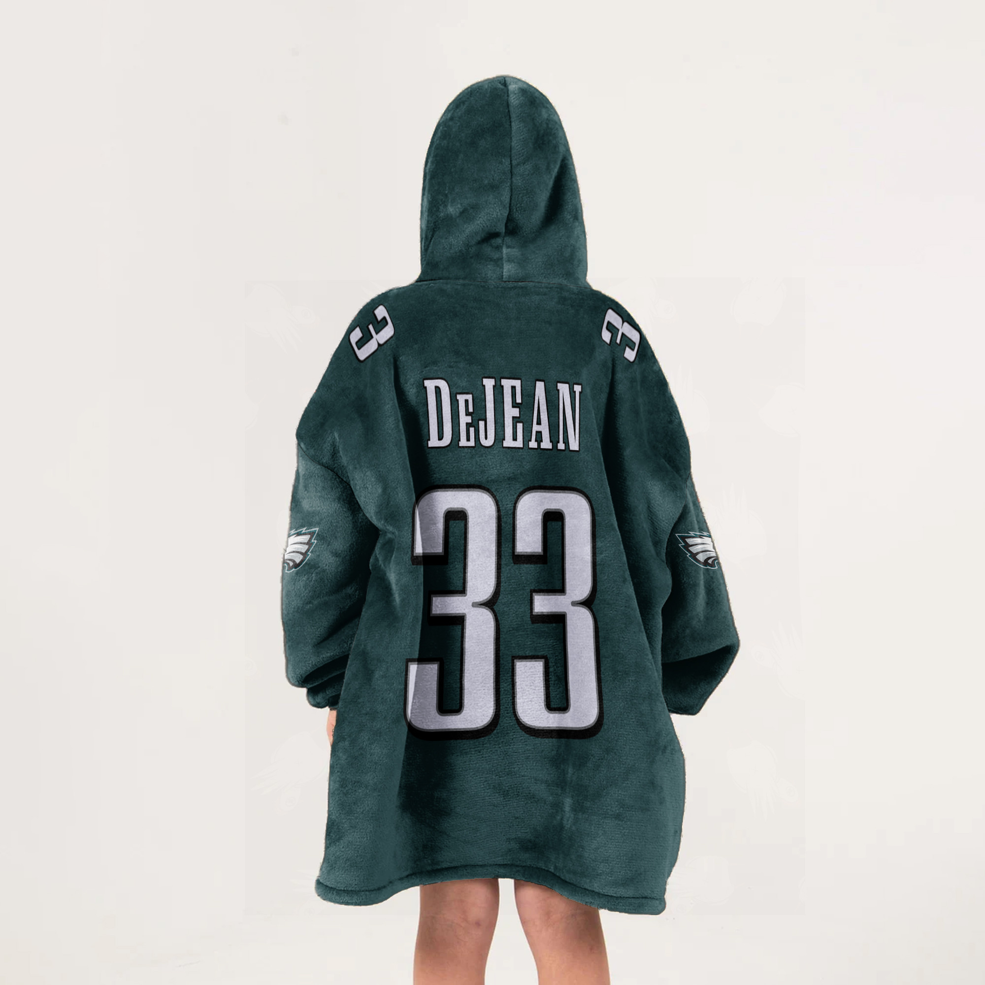 Adult 33 Philadelphia Football Unisex Blanket Hoodie