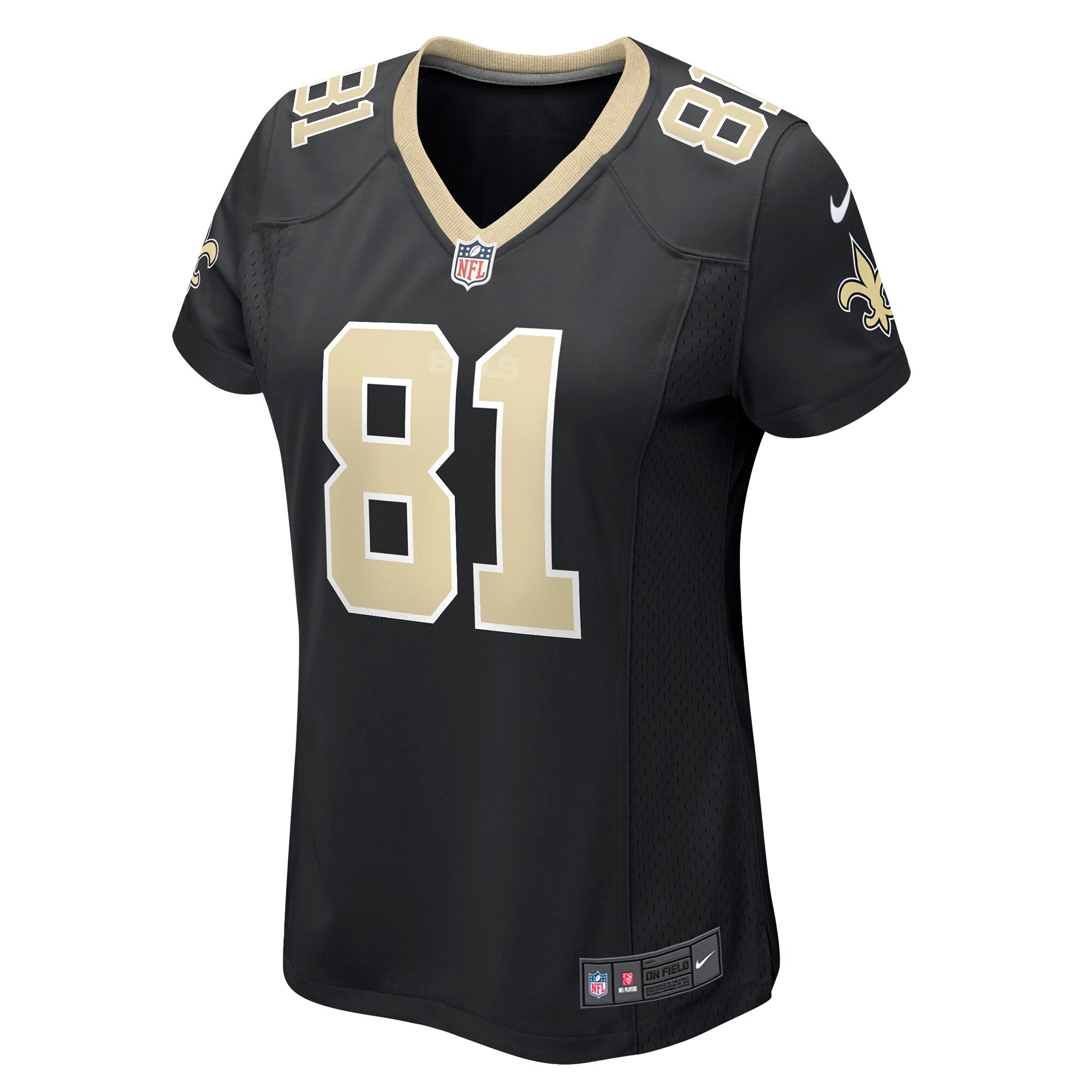 Nick Vannett New Orleans Saints Women's Game Jersey - Black