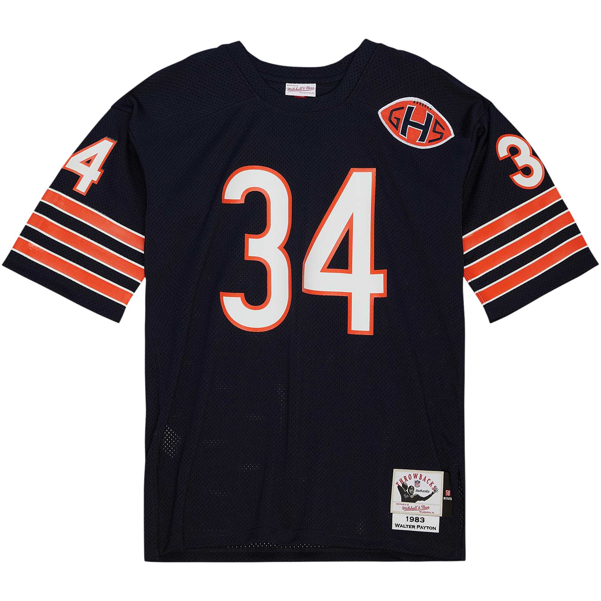 Walter Payton Chicago Bears 1983 Authentic Throwback Retired Player Jersey - Navy