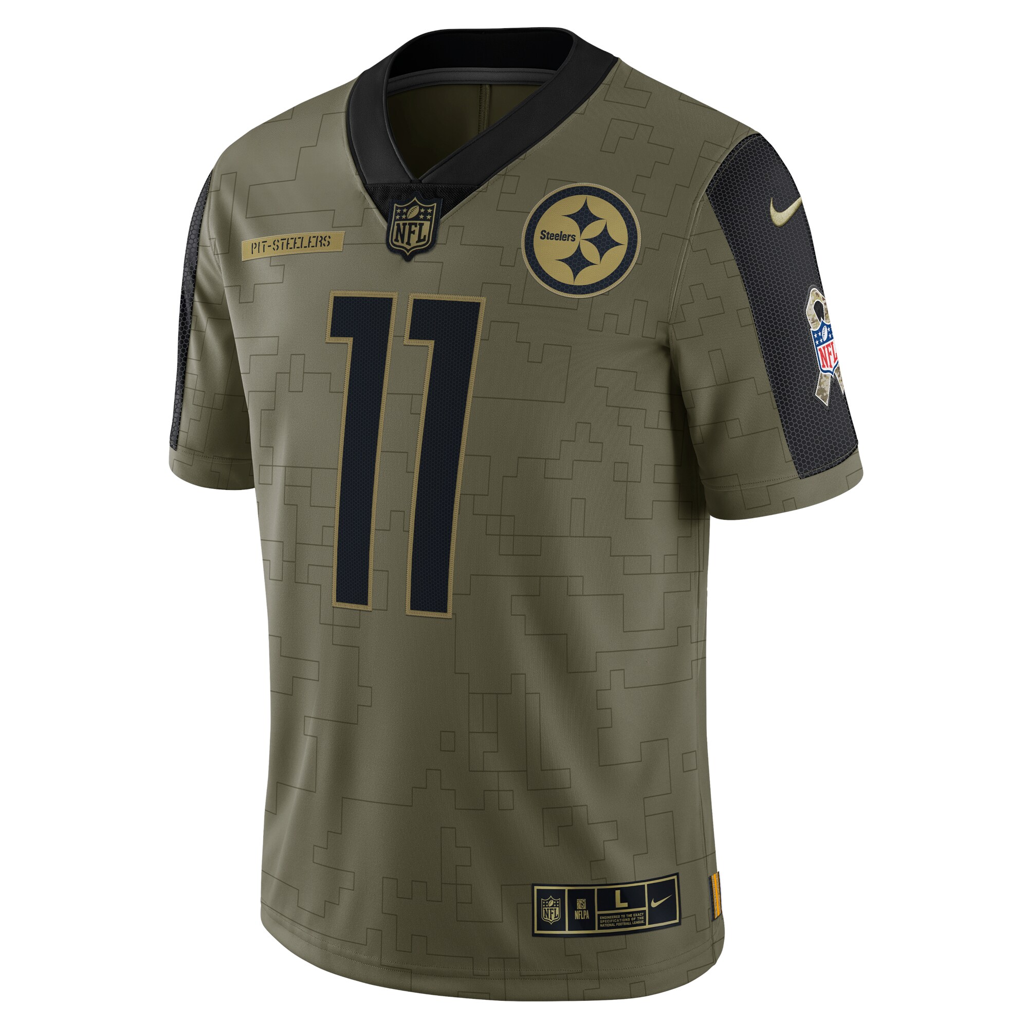 Chase Claypool Pittsburgh Steelers  2021 Salute To Service Limited Player Jersey - Olive