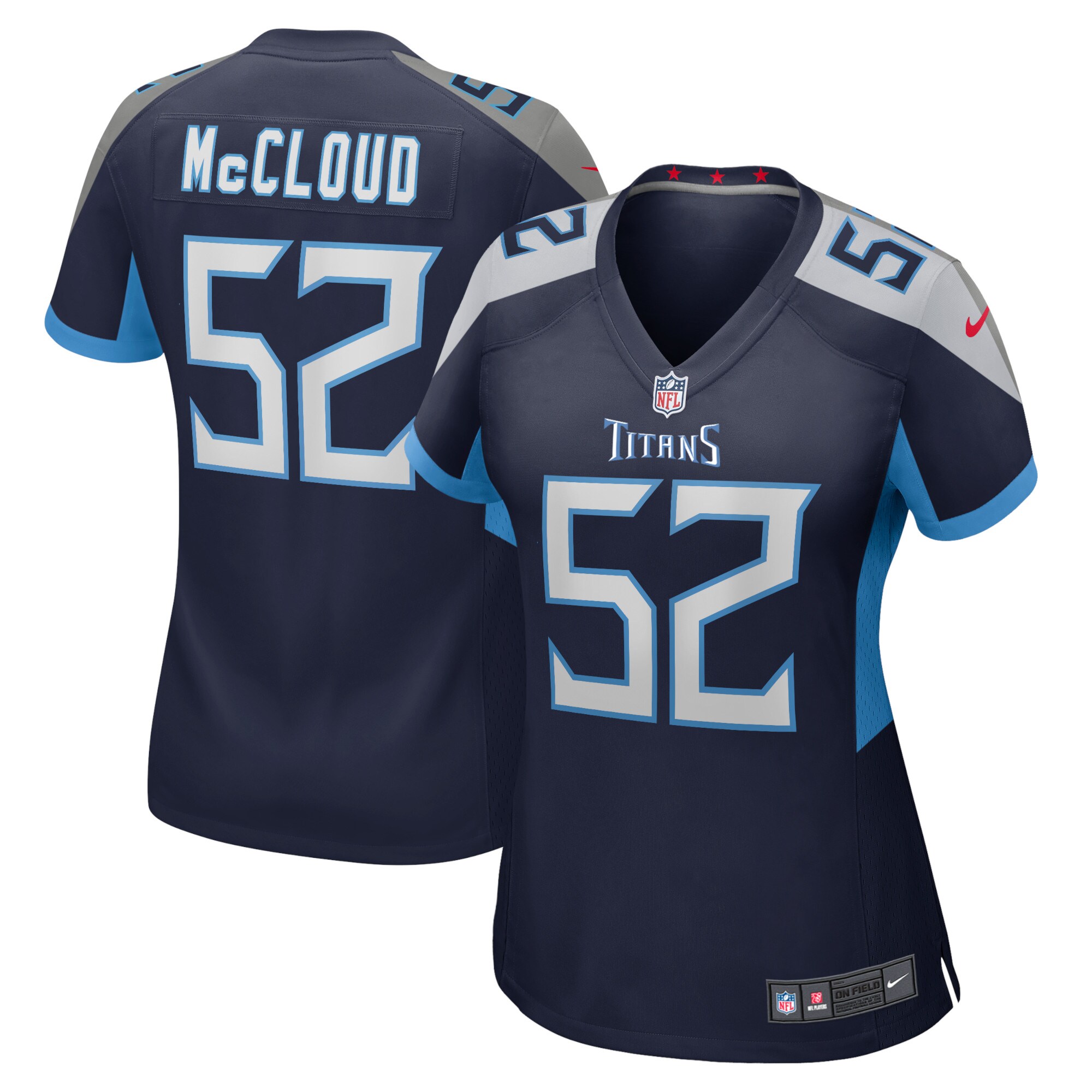 Zach McCloud Tennessee Titans  Women's Home Game Player Jersey - Navy