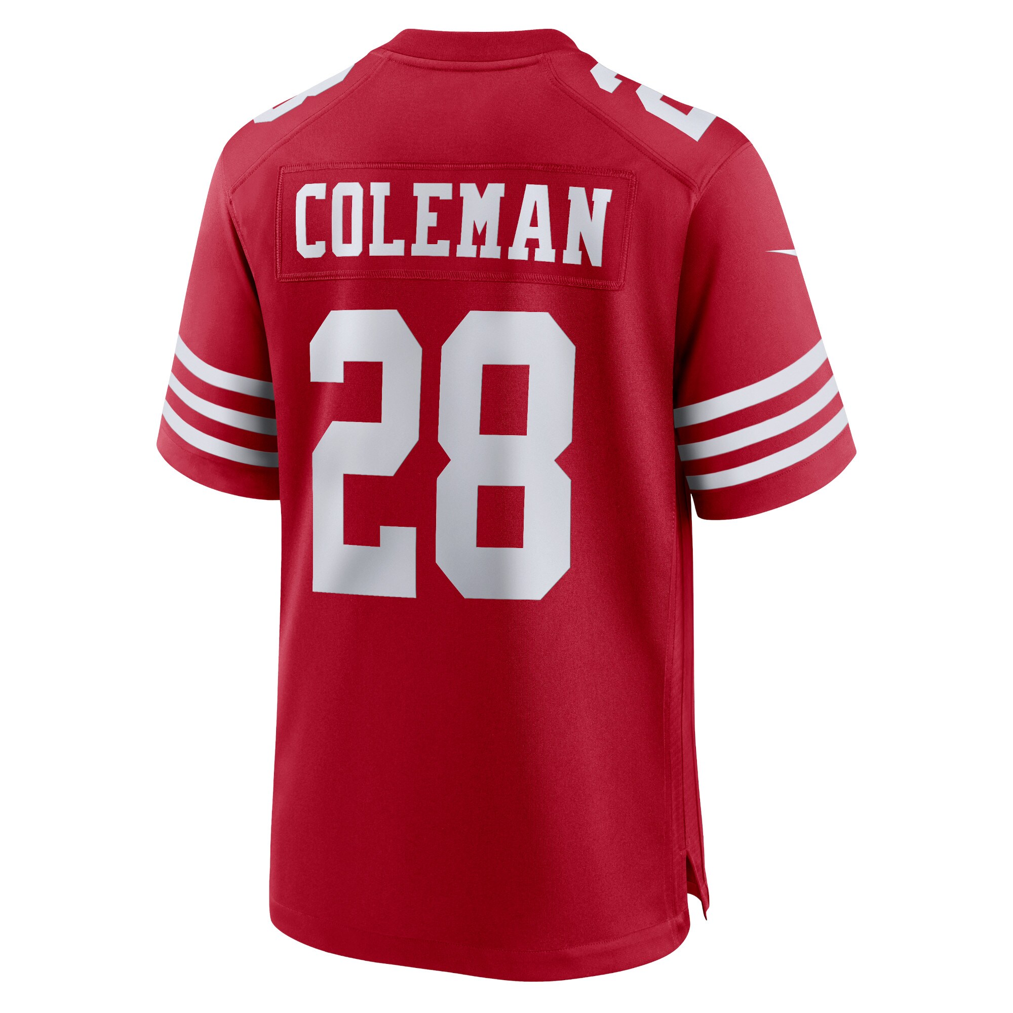 Tevin Coleman San Francisco 49ers  Home Game Player Jersey - Scarlet