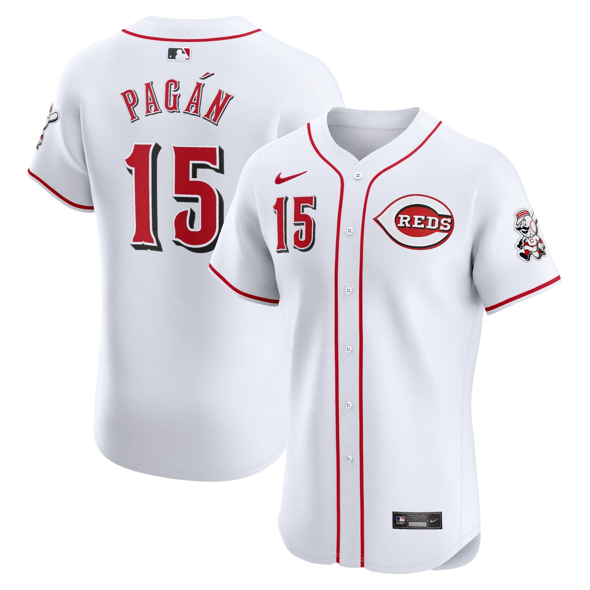 Men's Cincinnati Reds Emilio Pagan  White Home Elite Player Jersey