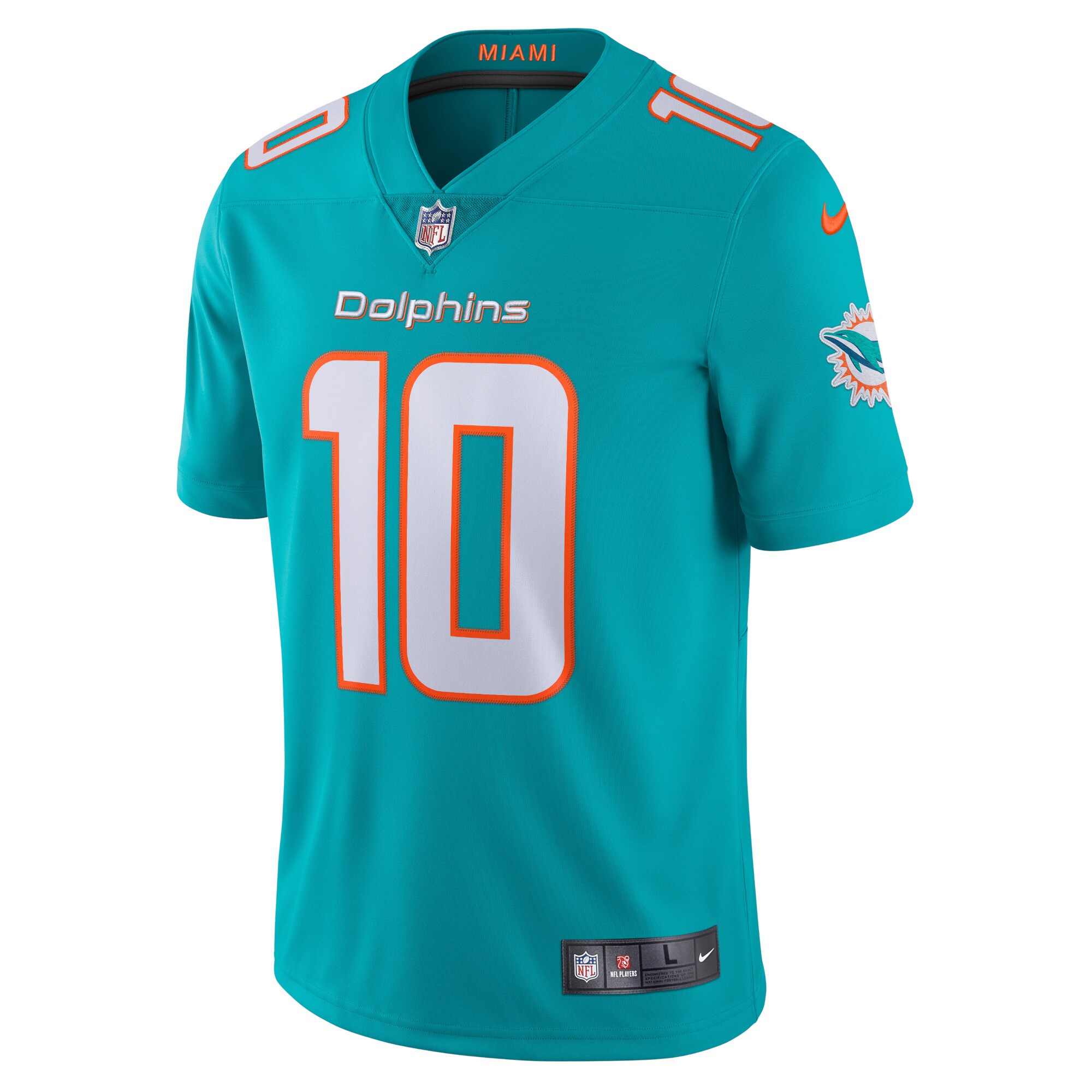 Tyreek Hill Miami Dolphins  Team Vapor Limited Jersey - Aqua