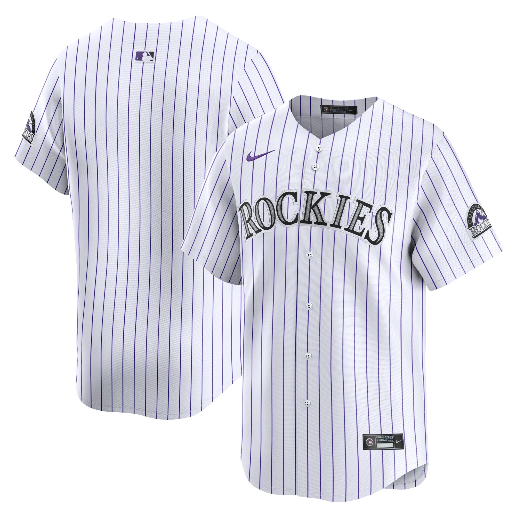 Men's Colorado Rockies Brenton Doyle  White Home Limited Player Jersey
