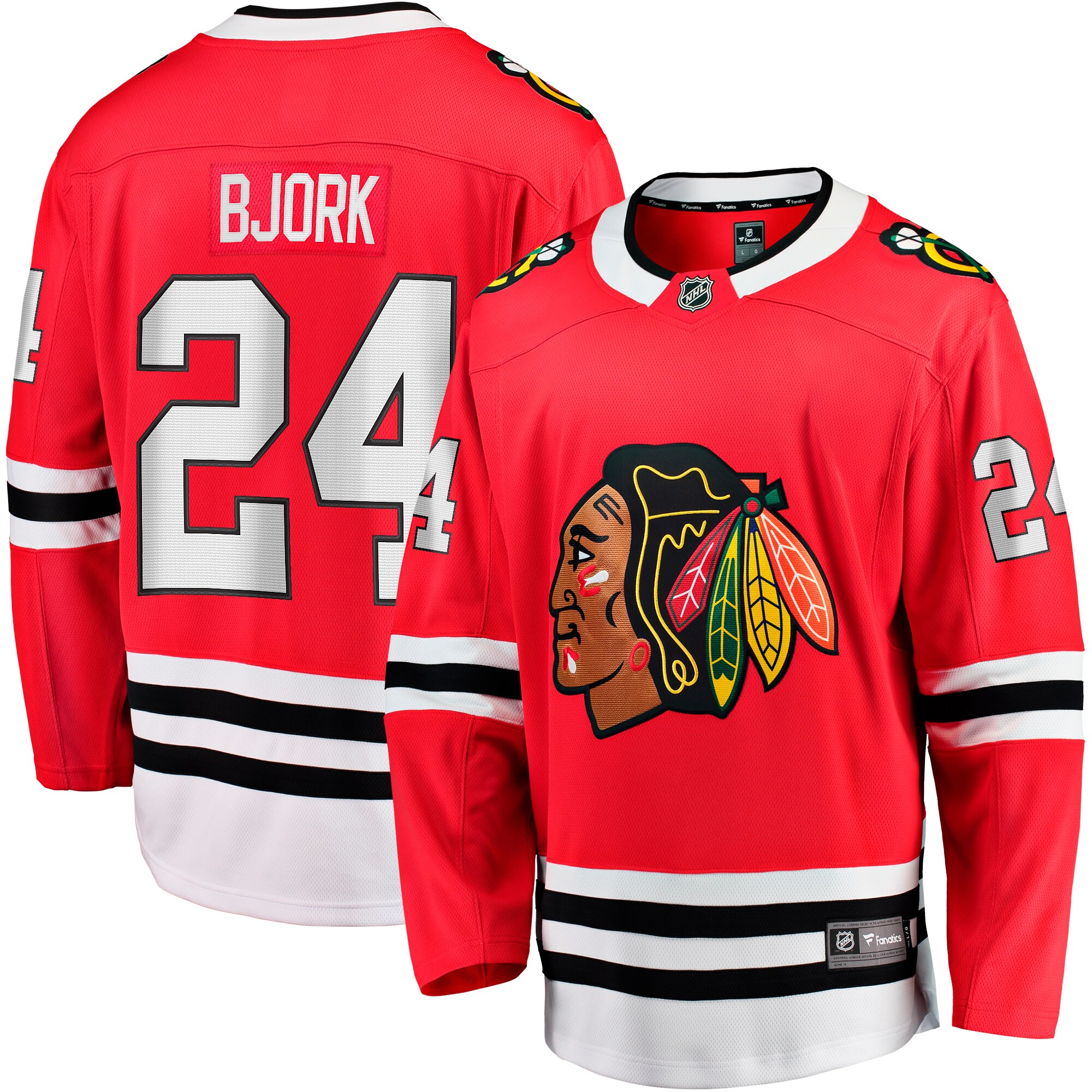Anders Bjork Chicago Blackhawks Home Breakaway Jersey - Red