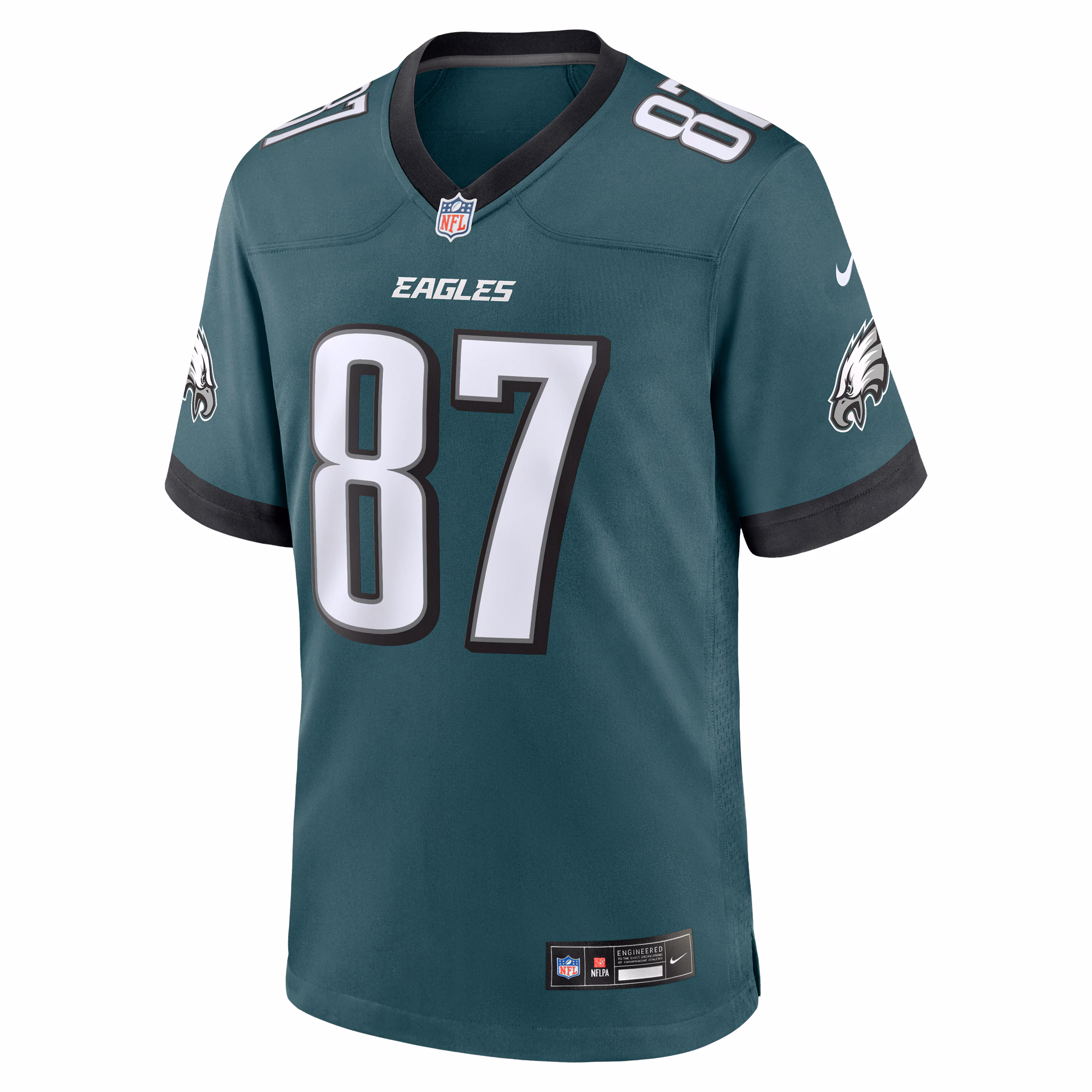 C.J. Uzomah Philadelphia Eagles #87 Team Game Jersey - Midnight Green