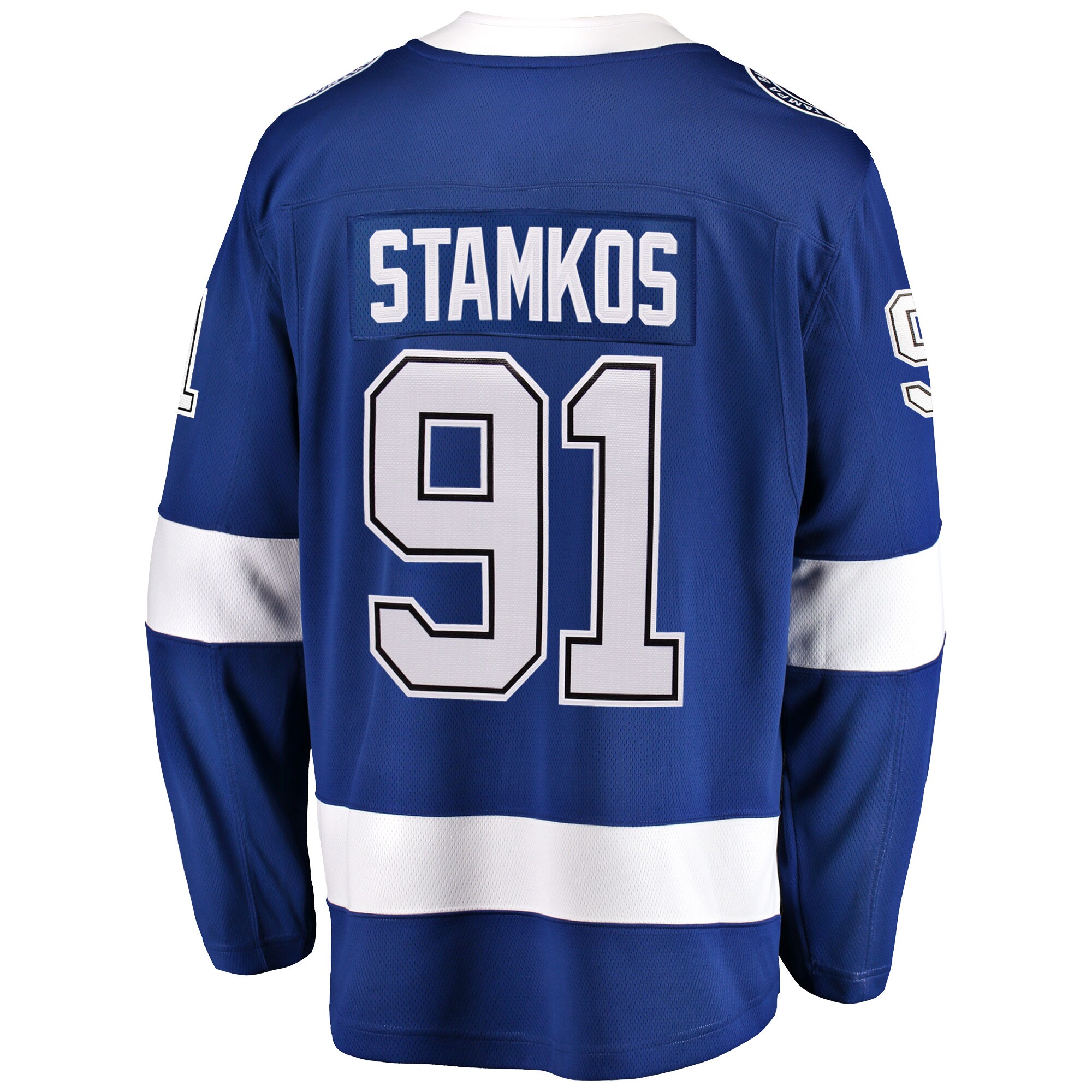 Steven Stamkos Tampa Bay Lightning Home 2022 Stanley Cup Final Breakaway Player Jersey - Blue