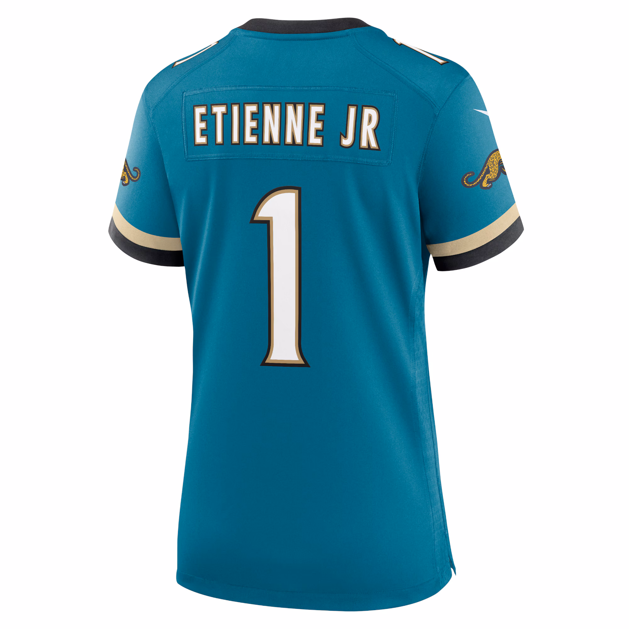 Travis Etienne Jr Jacksonville Jaguars Women's Prowler Throwback Game Jersey - Teal