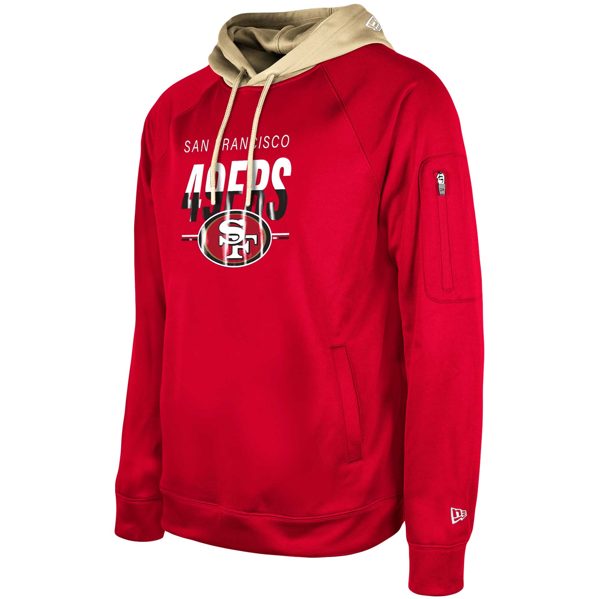 San Francisco 49ers 49ers  2023  Training Camp Raglan Pullover Hoodie - Scarlet