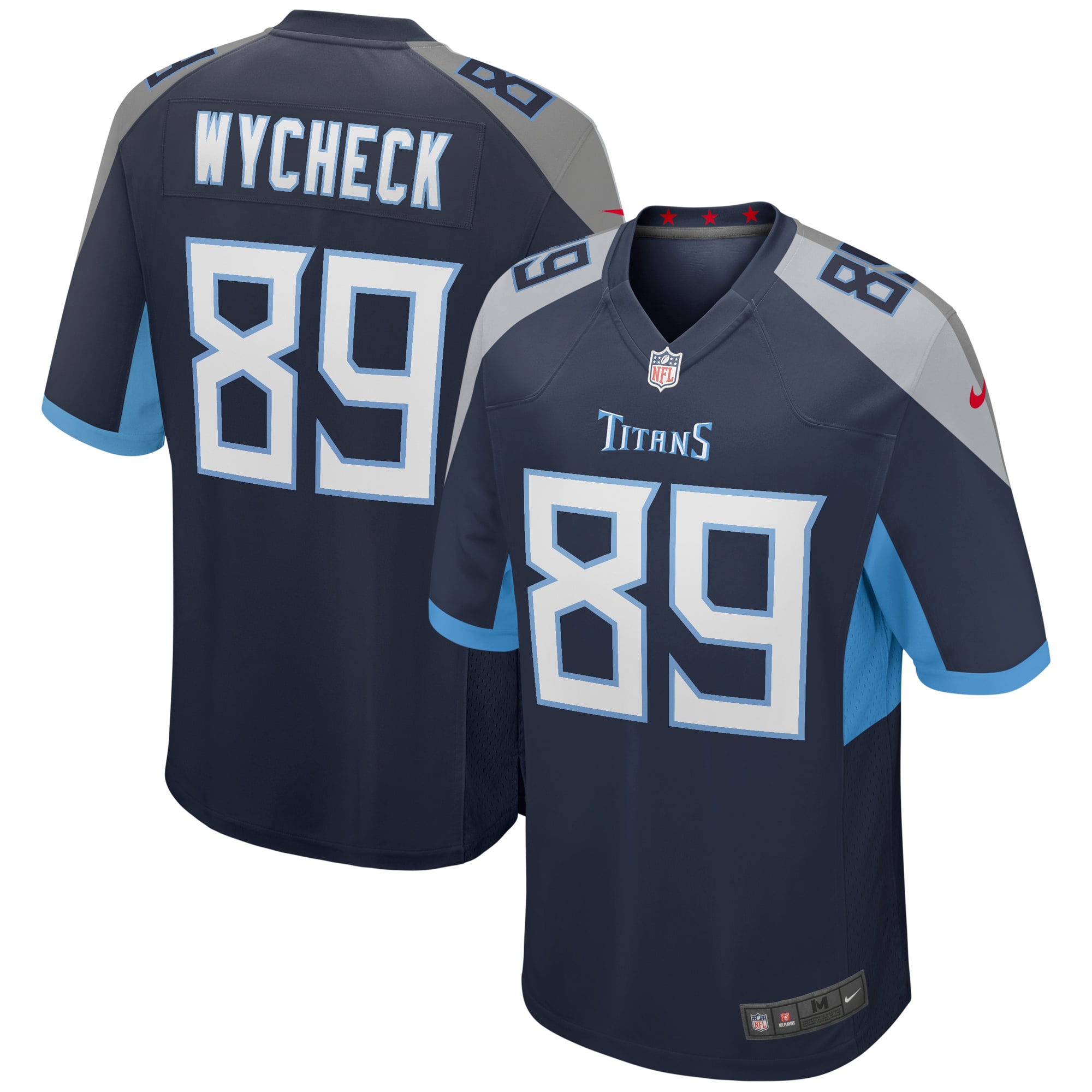 Frank Wycheck Tennessee Titans Game Retired Player Jersey - Navy