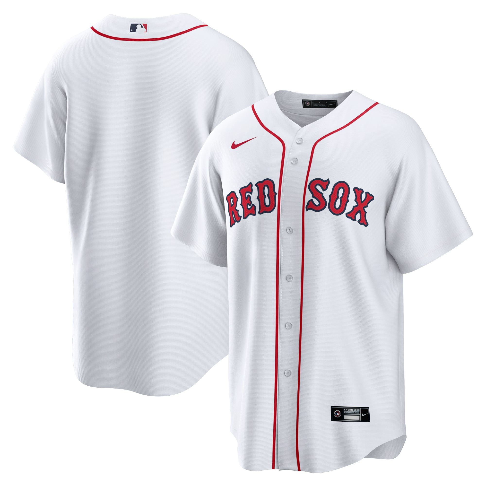 Men's White Boston Red Sox Home Replica Team Jersey