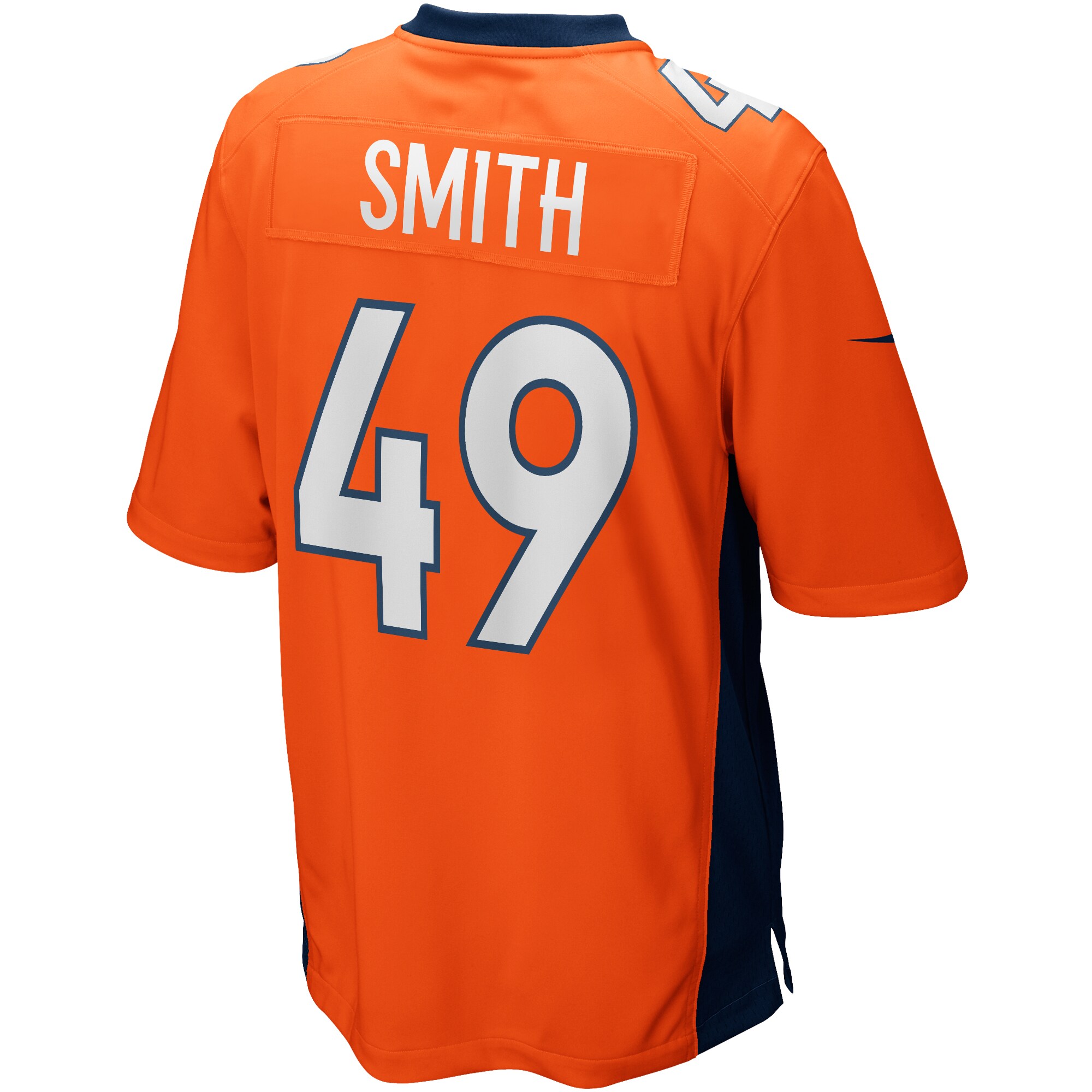Dennis Smith Denver Broncos Game Retired Player Jersey - Orange
