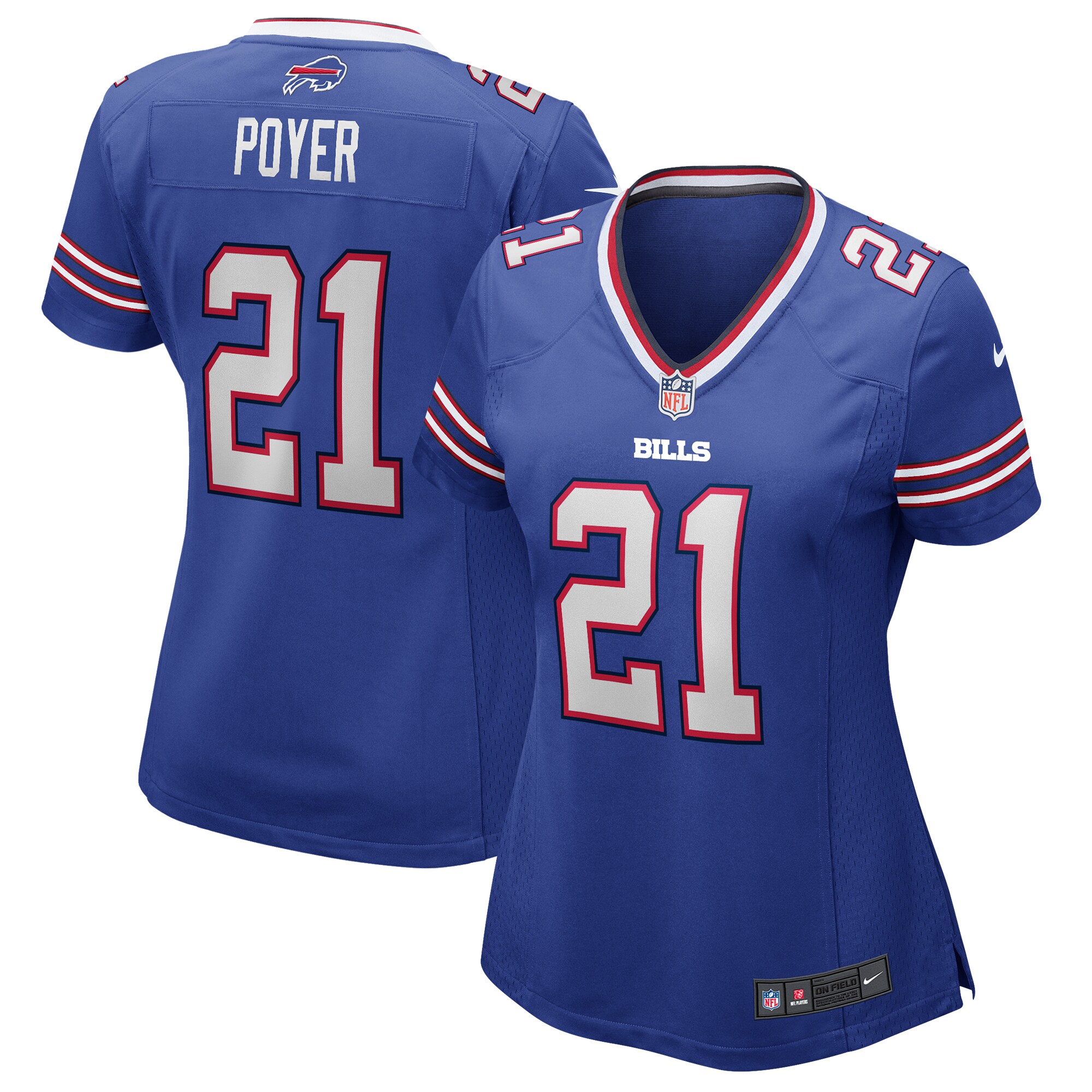 Poyer Buffalo Bills  Women's Game Jersey - Royal