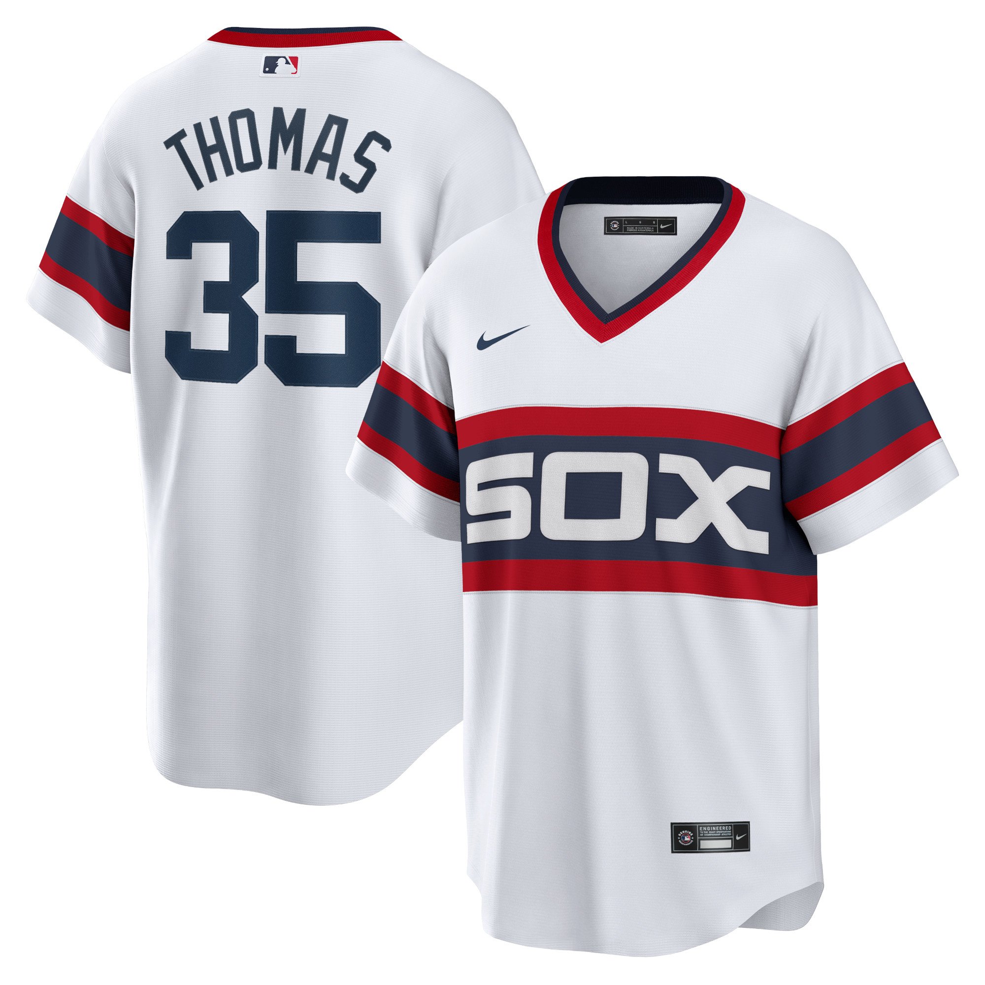 Men's Chicago White Sox Frank Thomas  White Home Cooperstown Collection Player Jersey