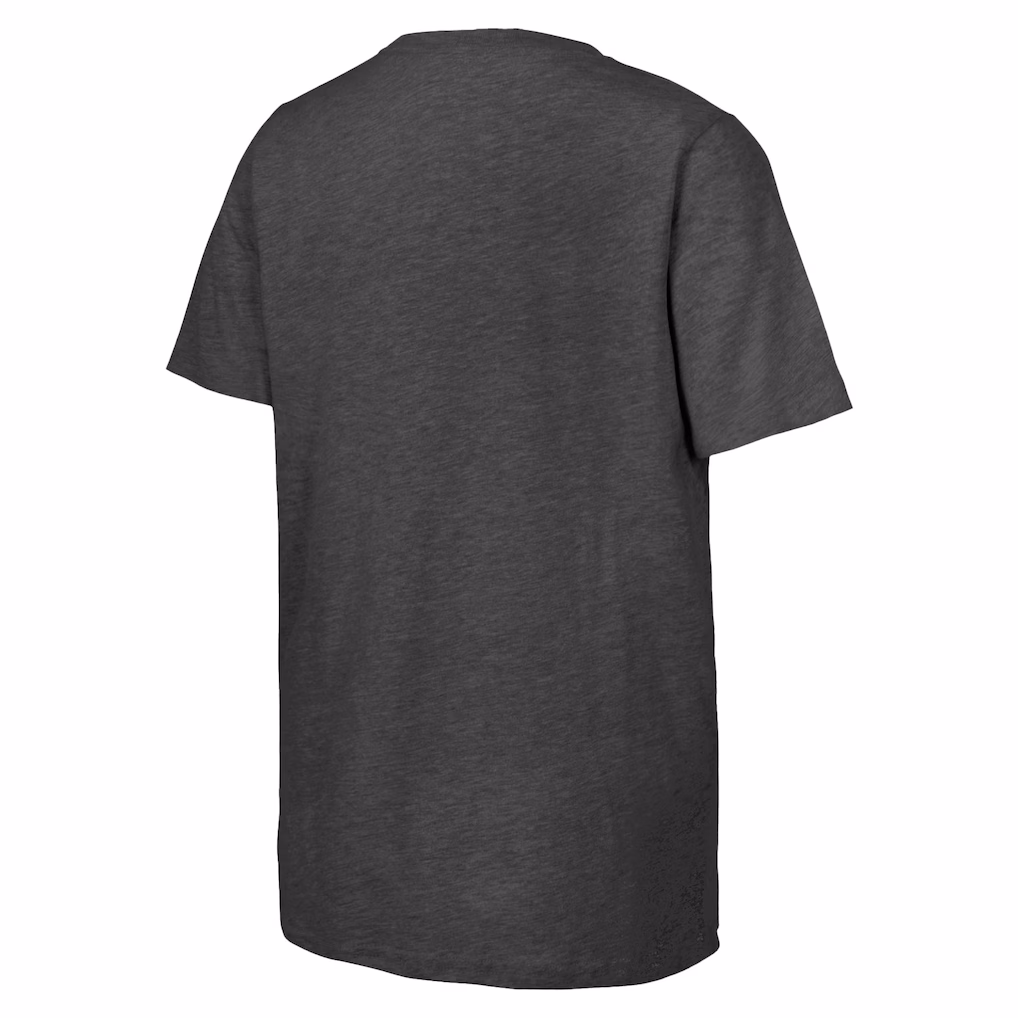 Los Angeles Dodgers Fanatics Youth 2025 National League Champions Locker Room T-Shirt - Heather Charcoal