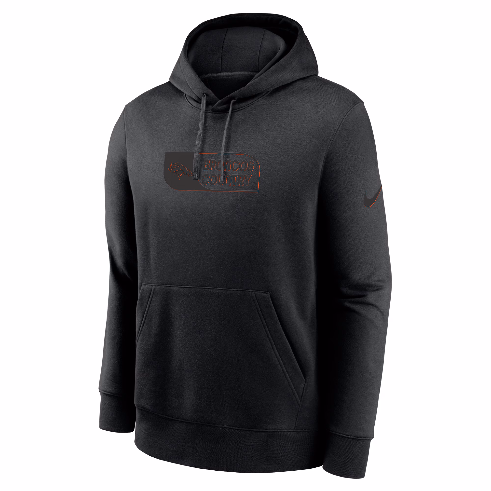 Denver Broncos Edge Club Pullover Hoodie - Black