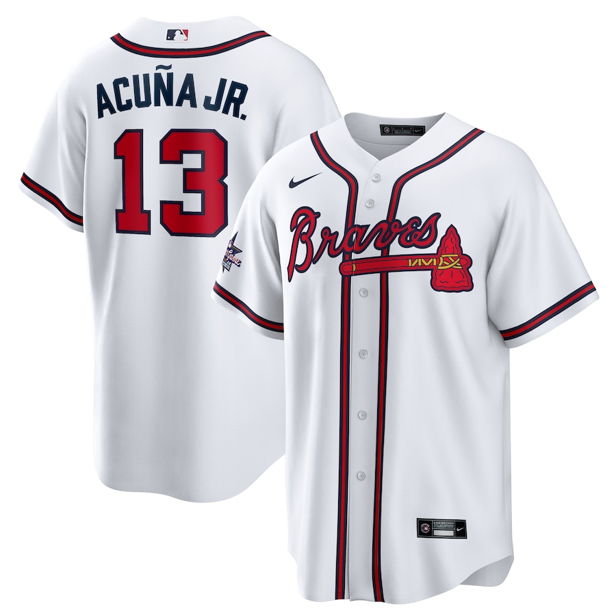 Ronald Acuña Jr. Atlanta Braves Youth 2025 MLB All-Star Game Home Replica Player Jersey - White