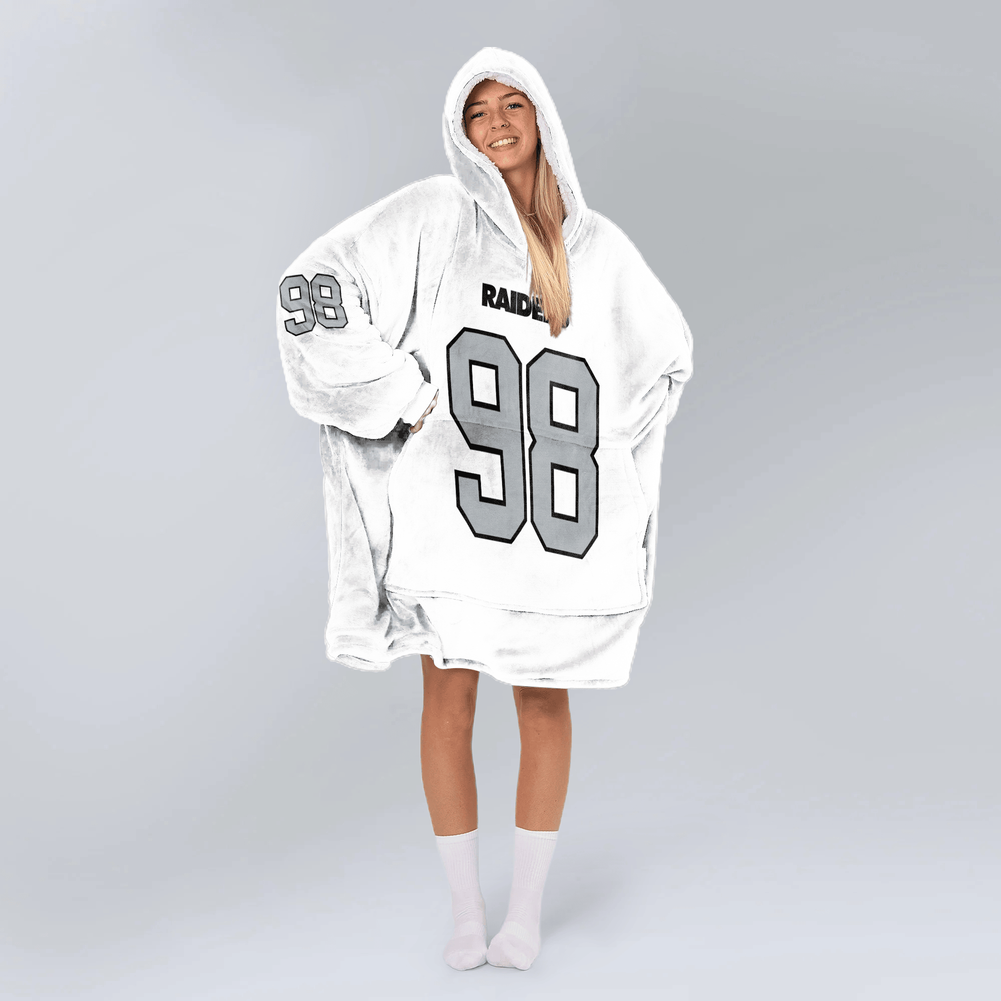 Adult M.C 98 Las Vegas Football Unisex Blanket Hoodie