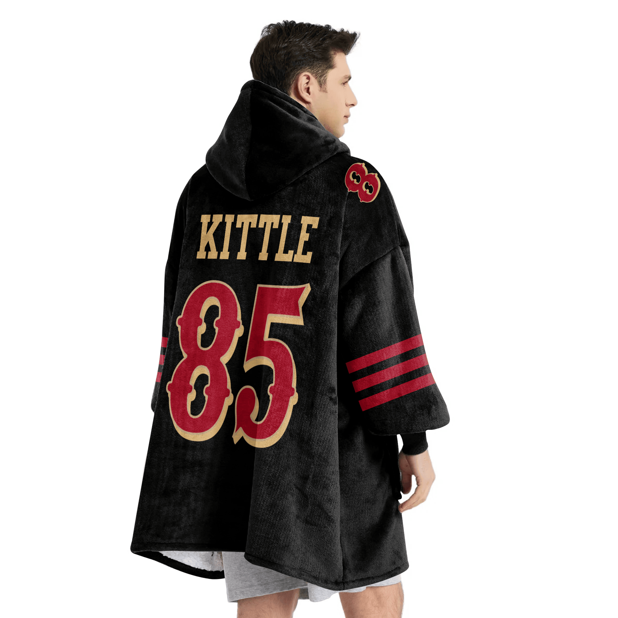Adult G.K 85 San Francisco 49ers Football Unisex Blanket Hoodie