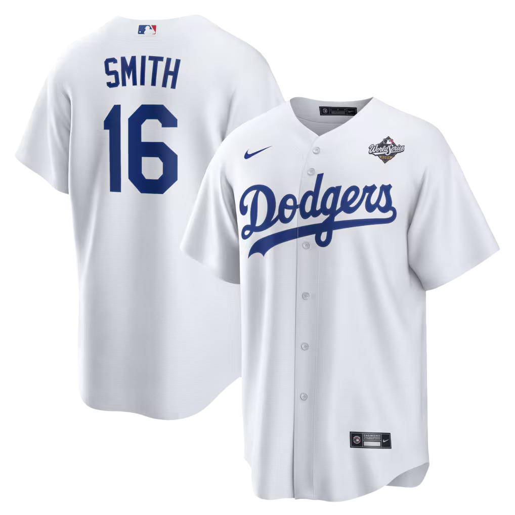 Will Smith #16 Los Angeles Dodgers 2025 World Series Home Replica Player Jersey - White