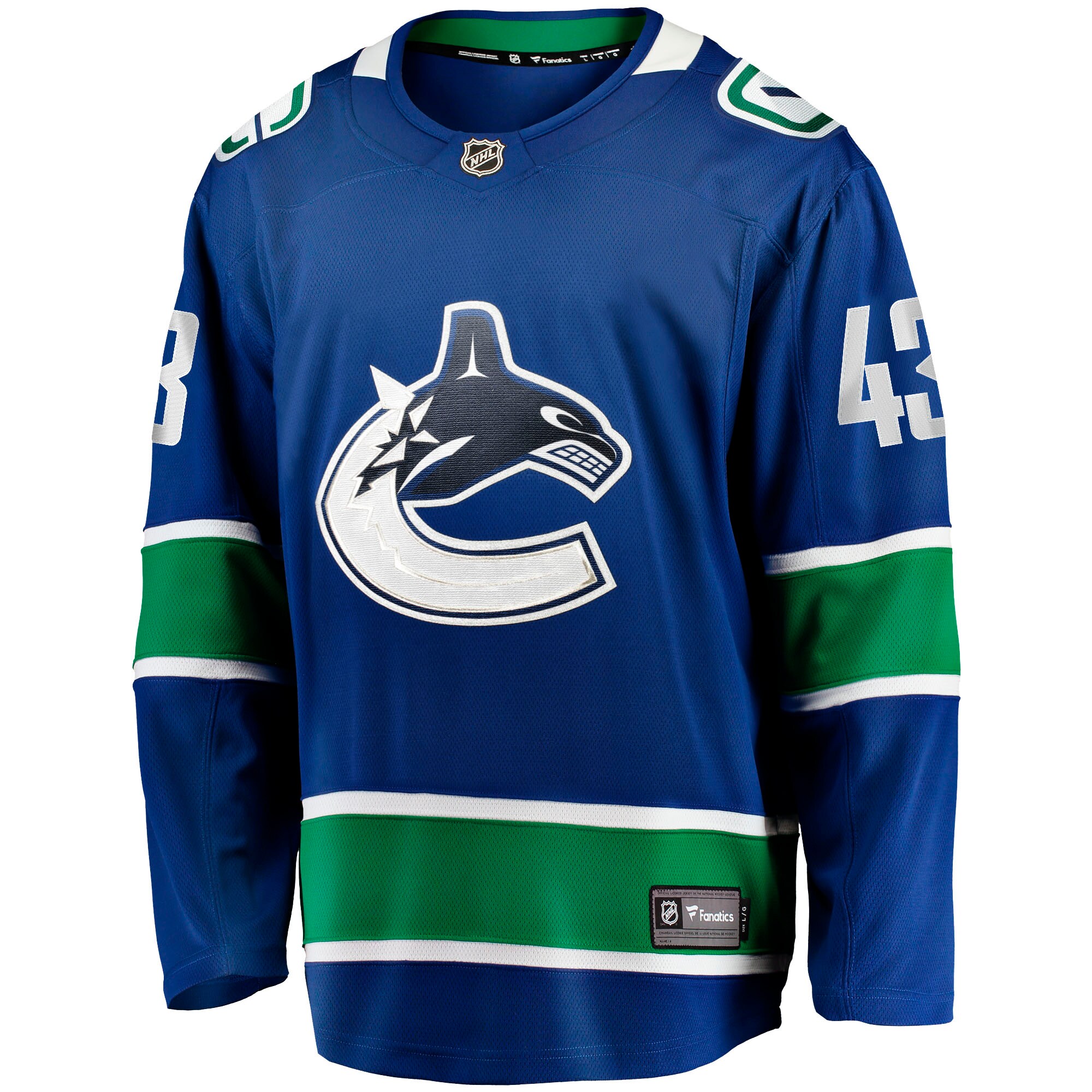 Quinn Hughes Vancouver Canucks Home Breakaway Jersey - Blue